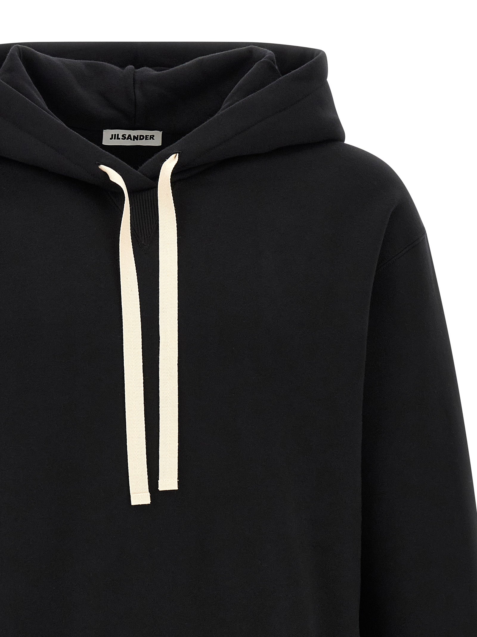 Jil Sander Schwarzer Baumwoll-Sweatshirt
