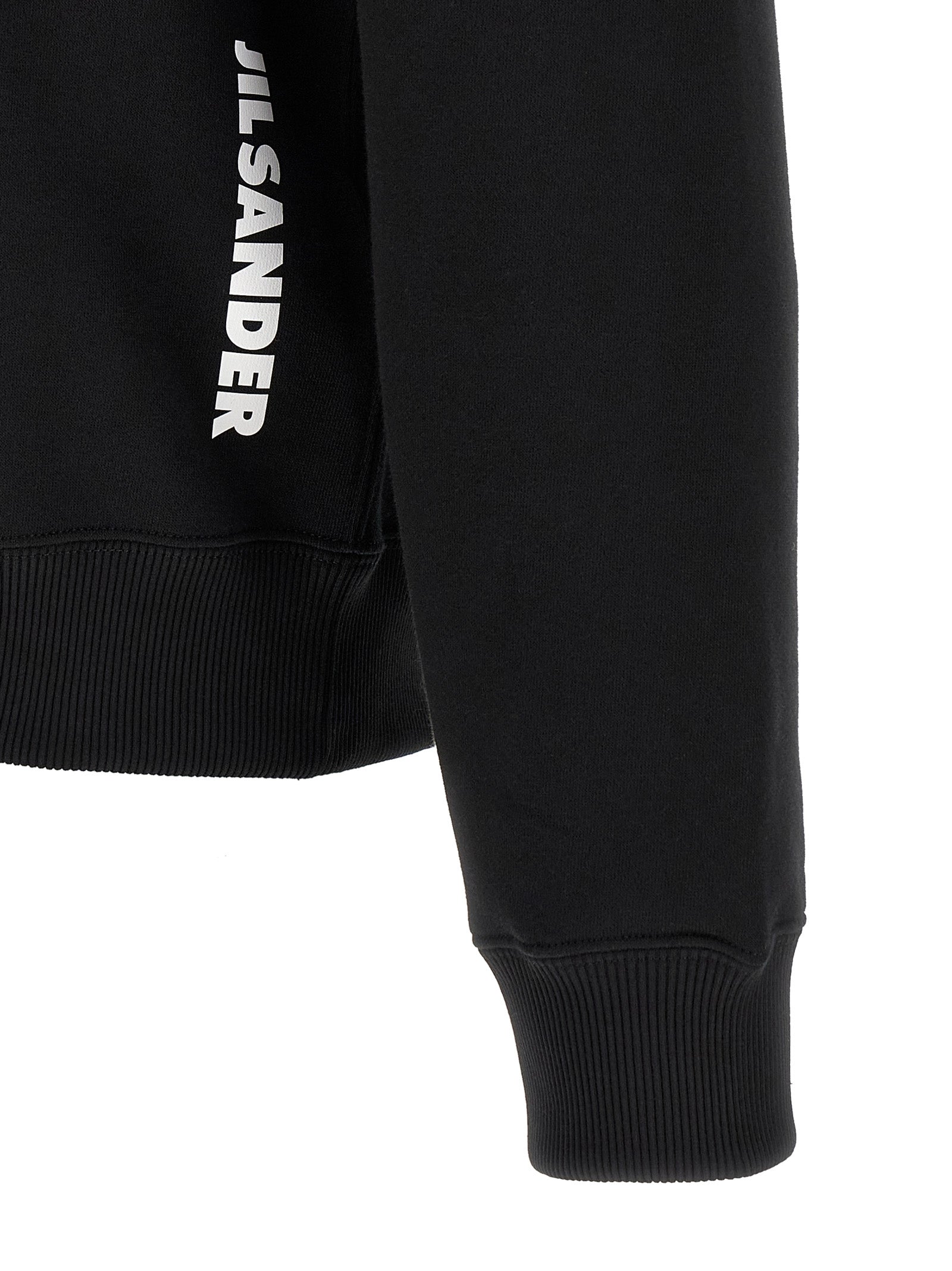 Jil Sander Schwarzer Baumwoll-Sweatshirt