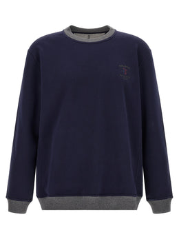 Brunello Cucinelli Blauer Baumwoll-Sweatshirt