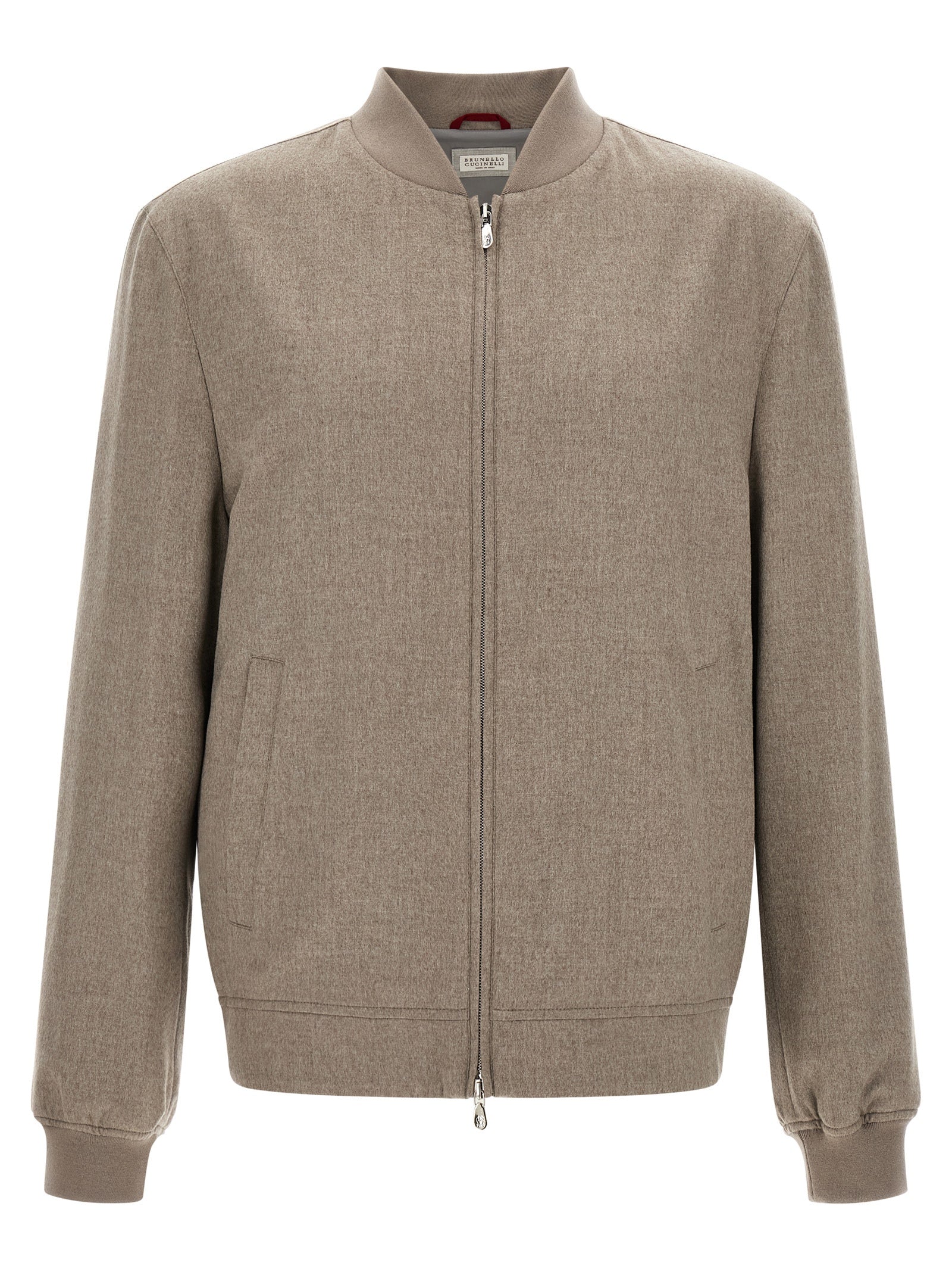 Brunello Cucinelli Grauer Kaschmir-Bomber