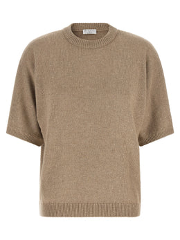 Brunello Cucinelli Beige Cashmere Cardigan