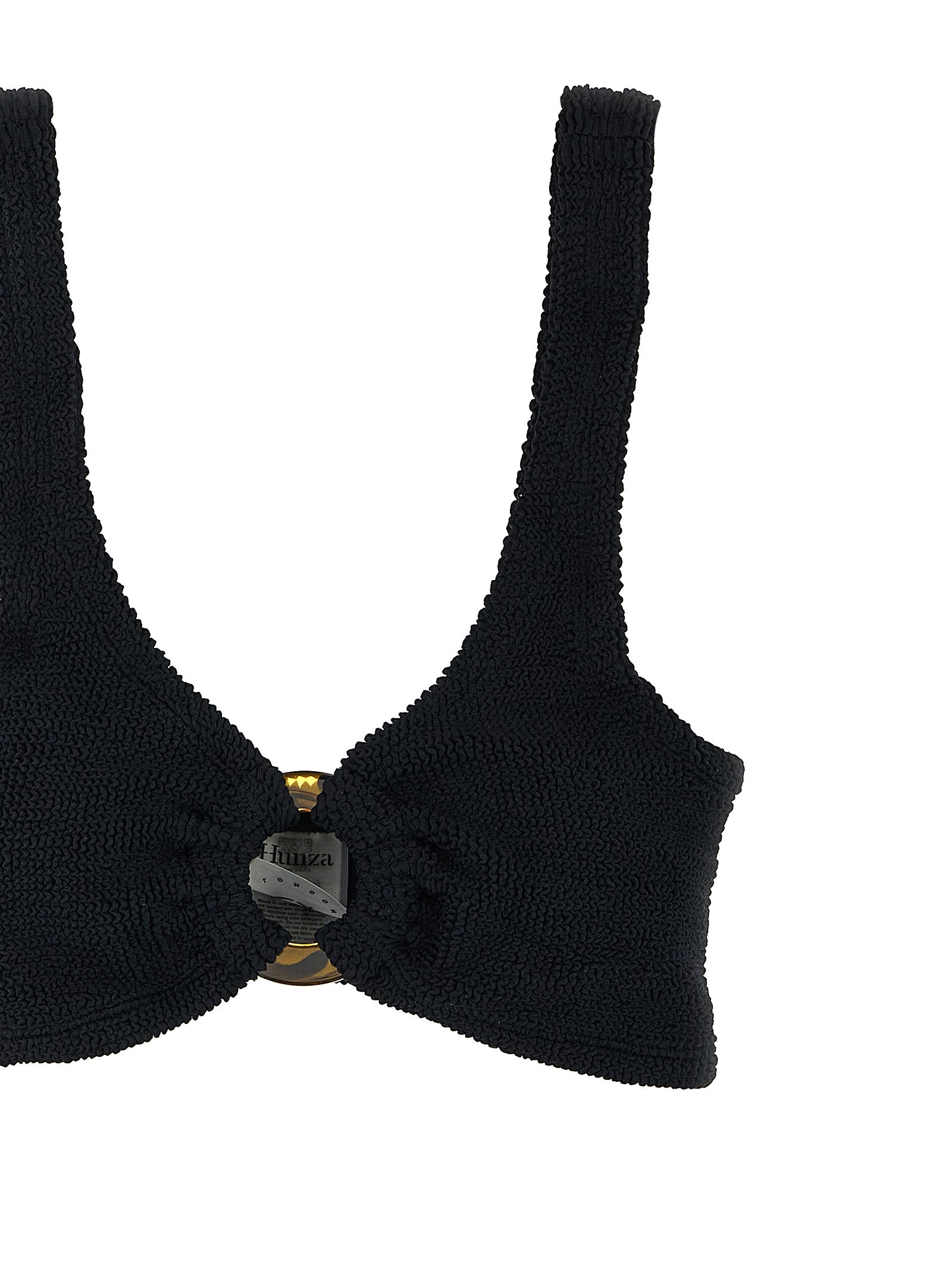 Hunza G Schwarzer Nylon-Bikini