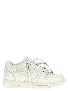 Off-White Weiße Kalbsleder Low-Top-Sneaker