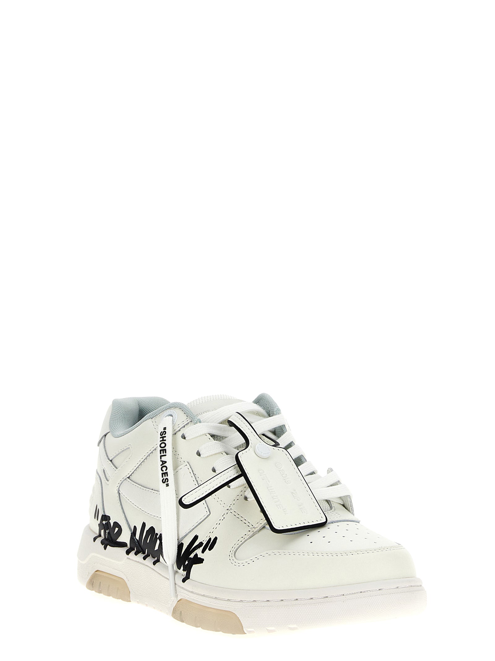 Off-White Zweifarbige Sneaker aus Rindsleder