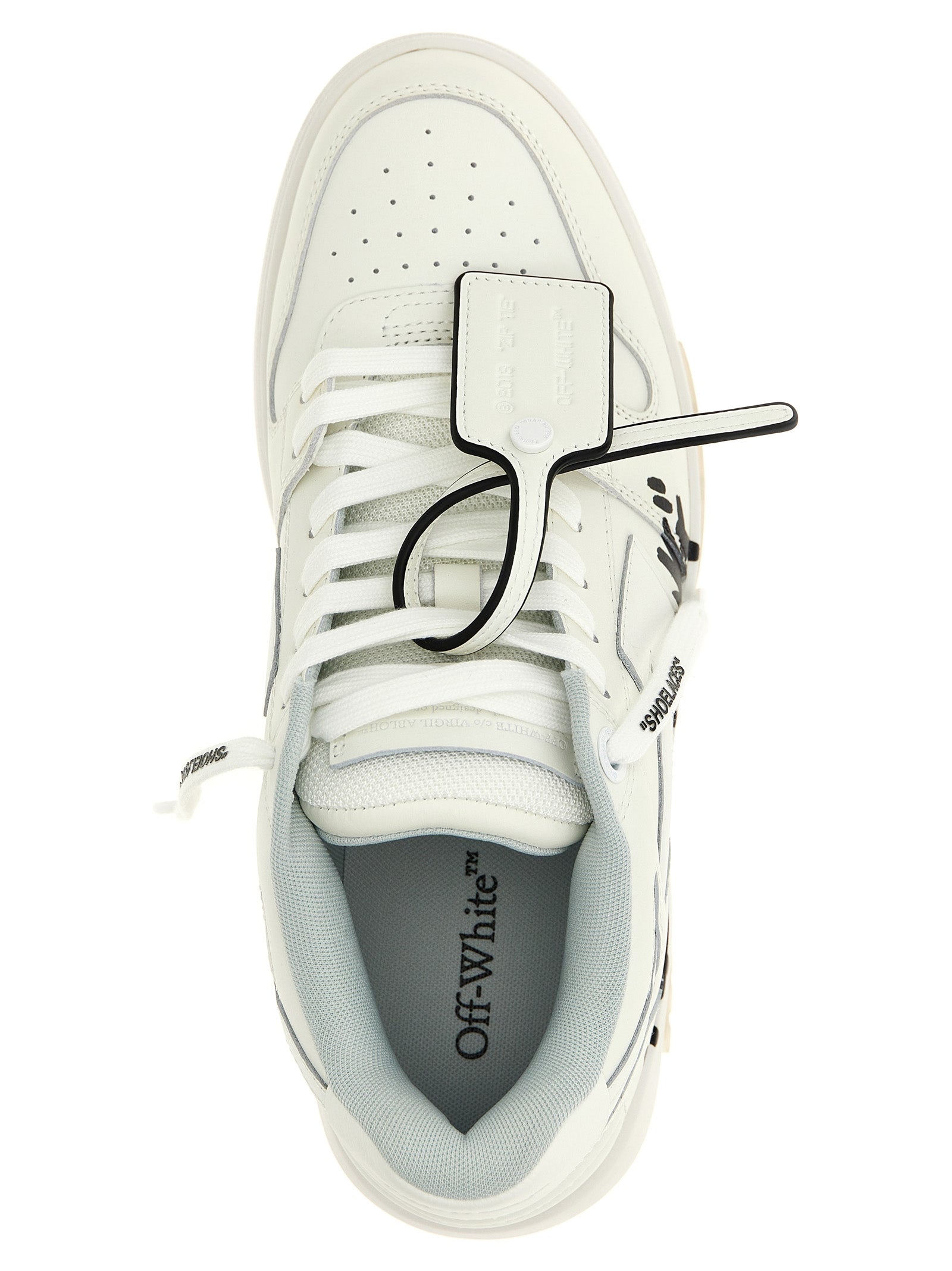 Off-White Zweifarbige Sneaker aus Rindsleder