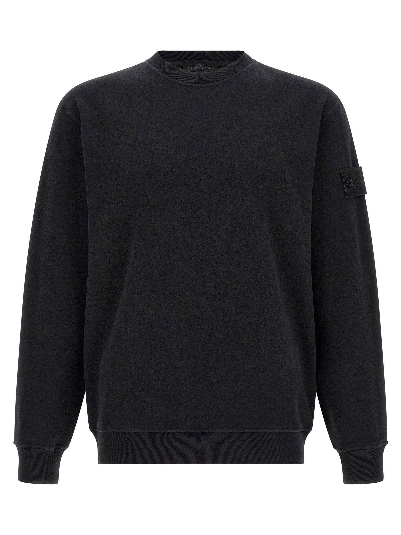 Stone Island Schwarzer Baumwoll-Sweatshirt