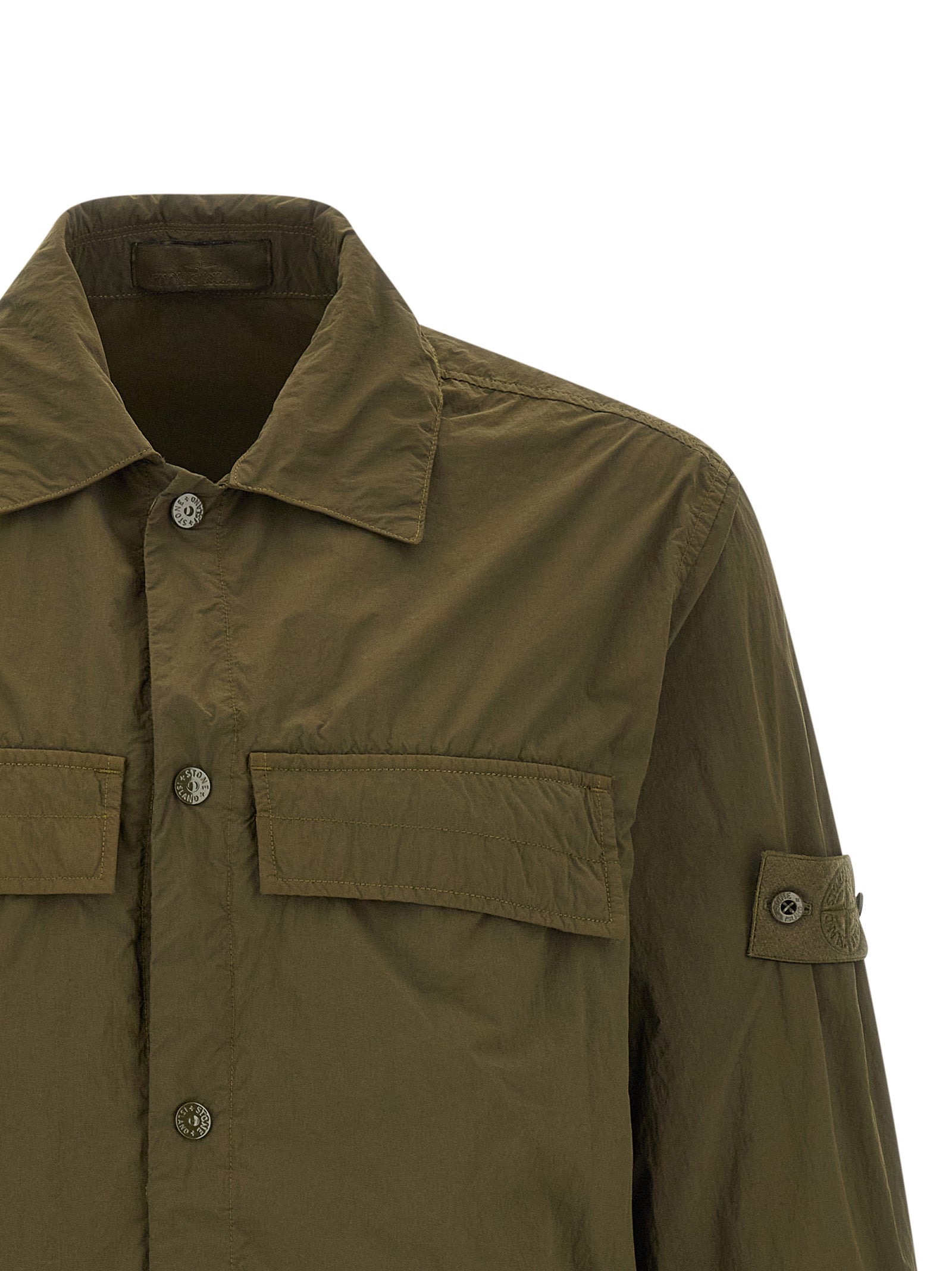 Stone Island Zweifarbige Polyamid-Bluse