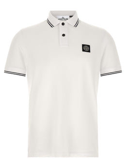 Stone Island Bicolor Cotton Polo Shirt