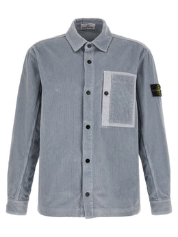 Stone Island Graue Baumwollbluse