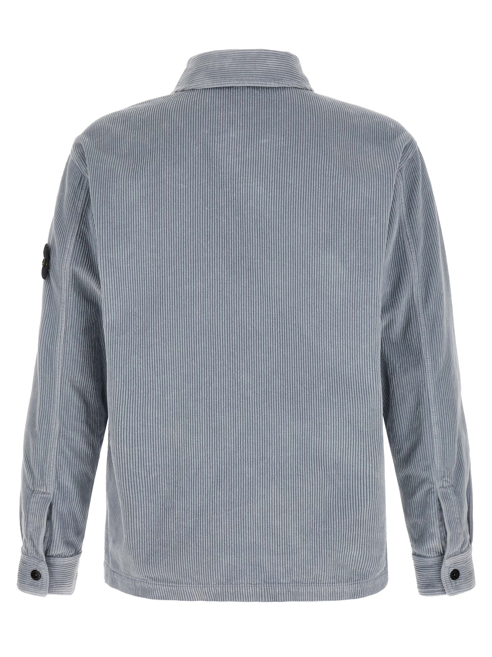 Stone Island Graue Baumwollbluse