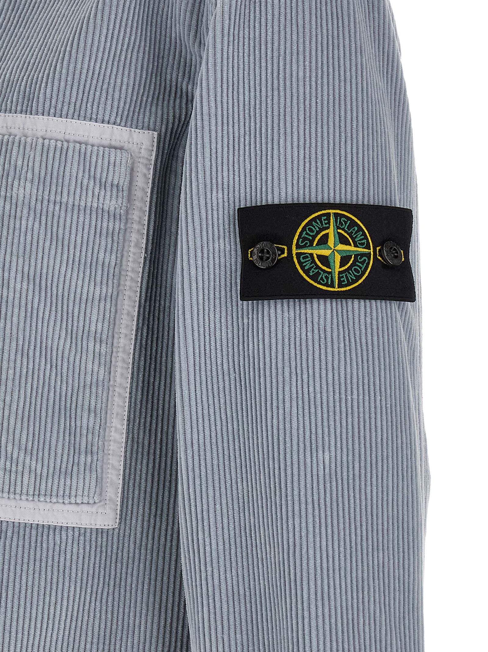 Stone Island Graue Baumwollbluse