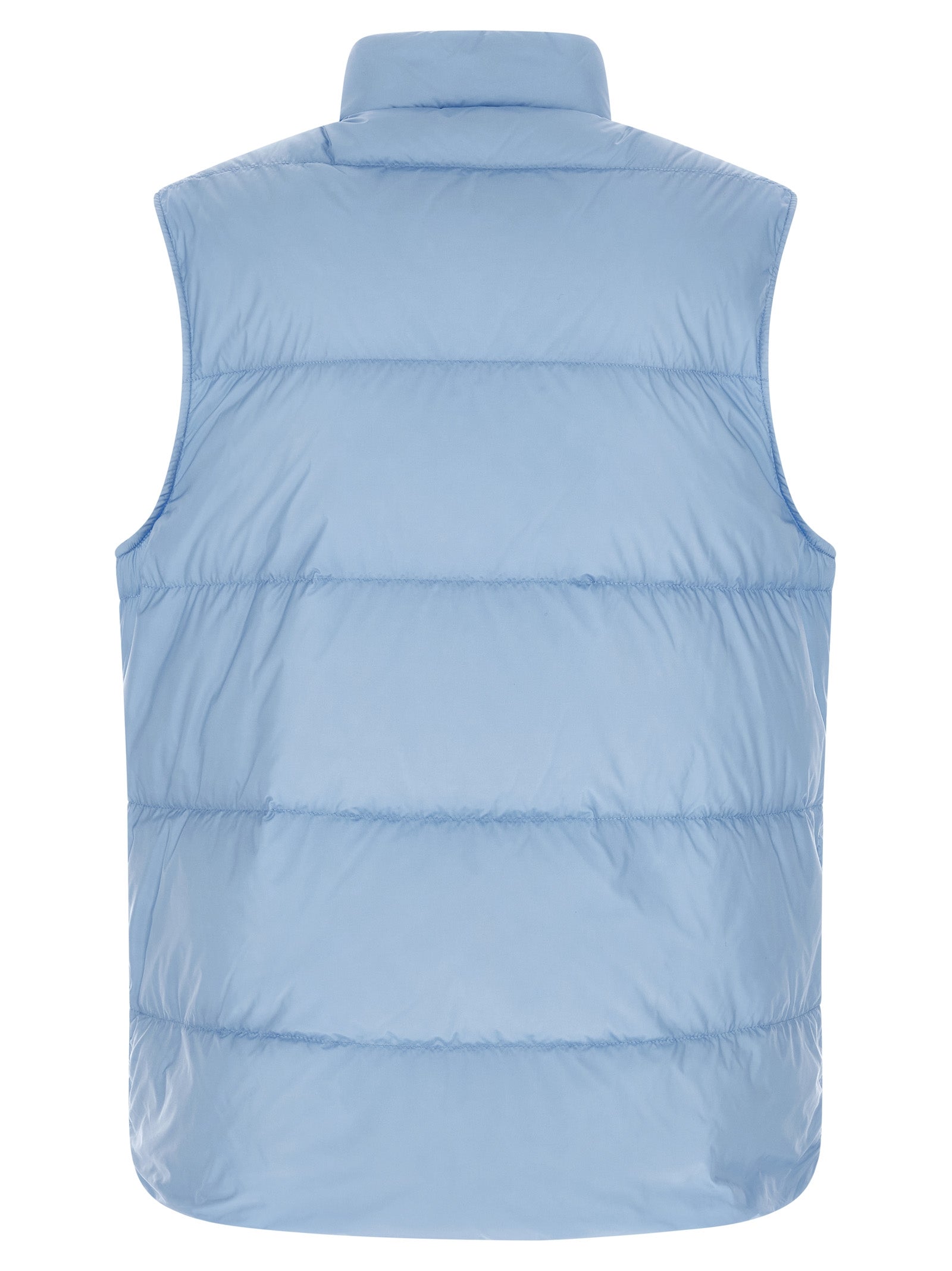 Moncler Blaue Ärmellose Jacke aus Polyamid