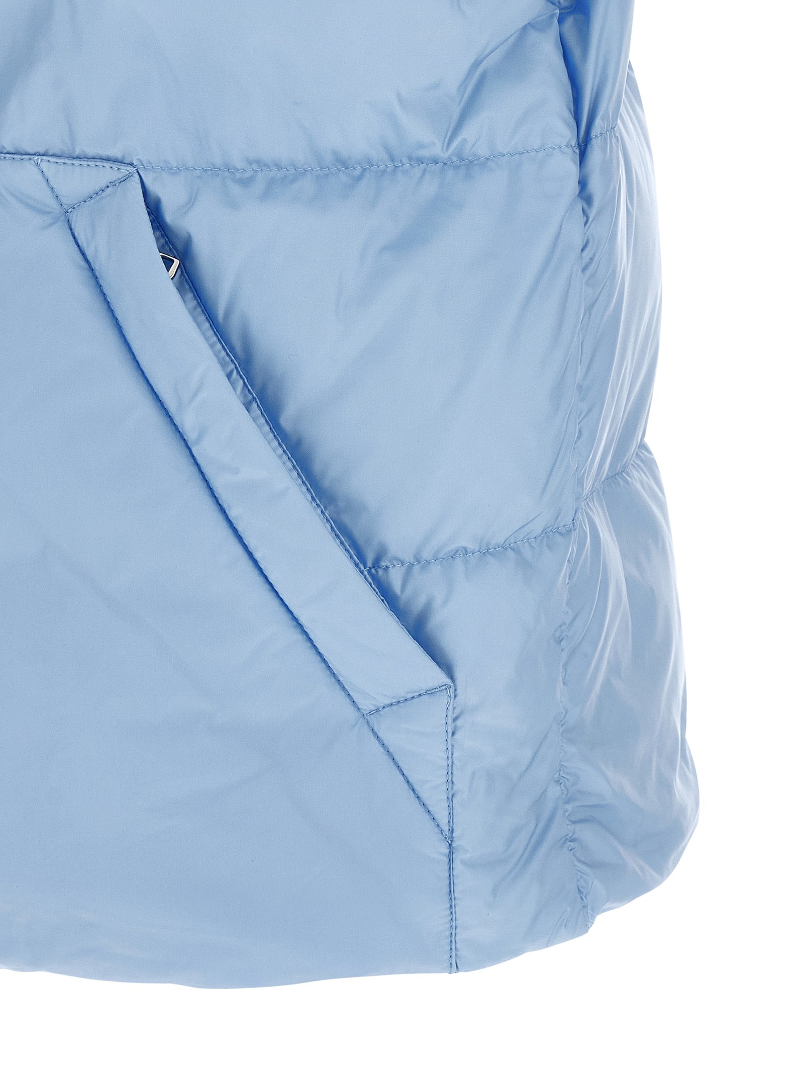 Moncler Blaue Ärmellose Jacke aus Polyamid