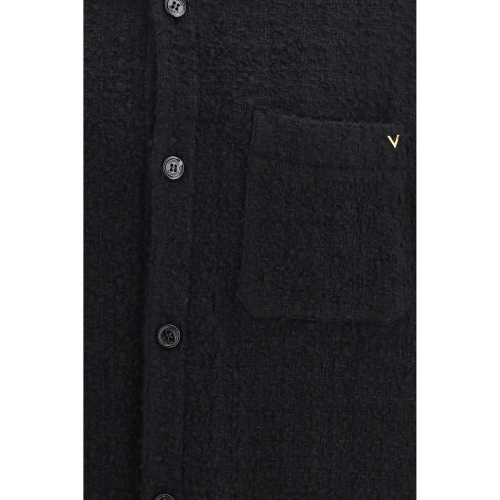 Valentino Garavani Schwarze Baumwoll-Shell-Jacke