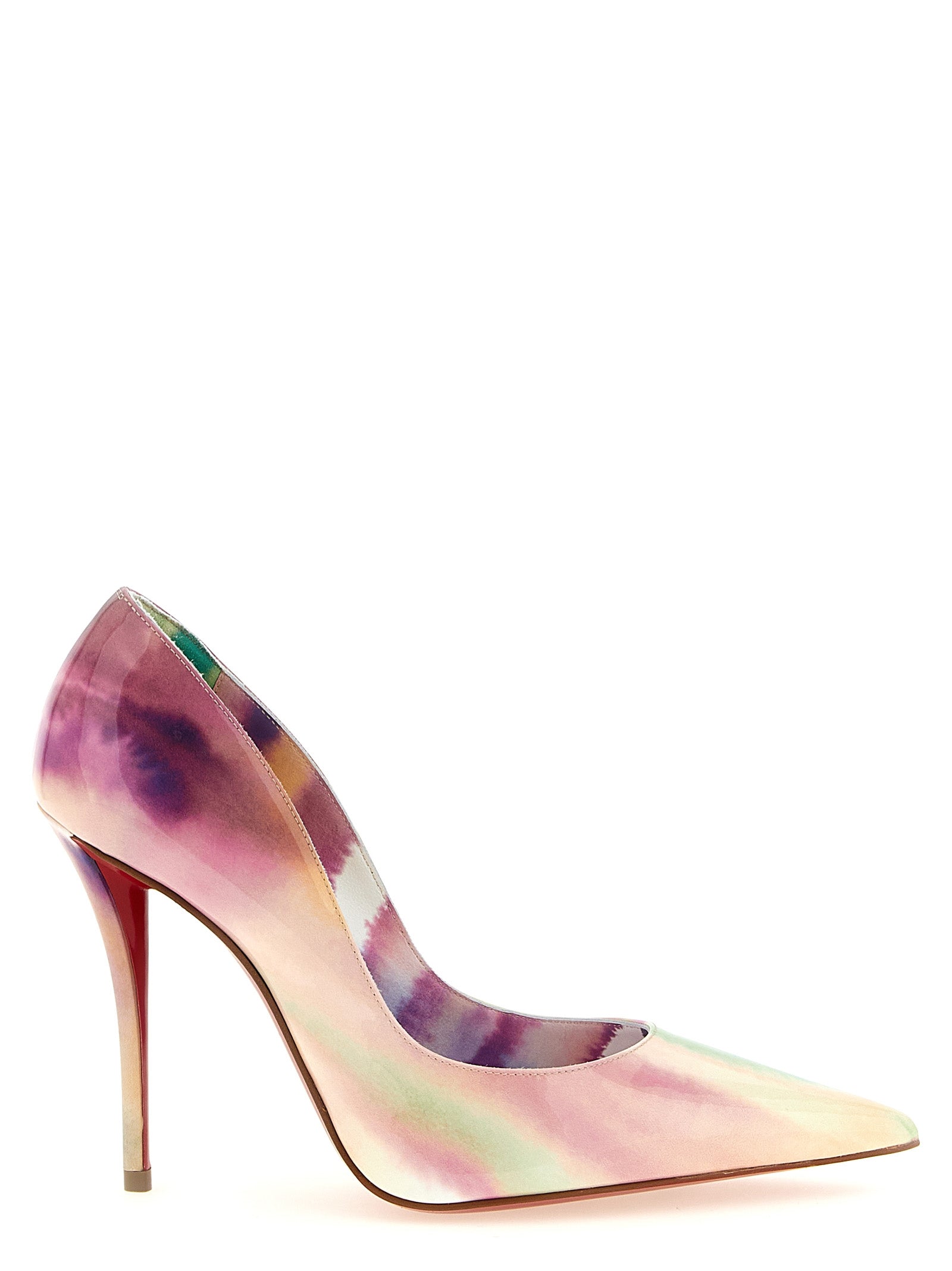 Christian Louboutin Mehrfarbige Pumps aus Kalbsleder mit hohem Absatz