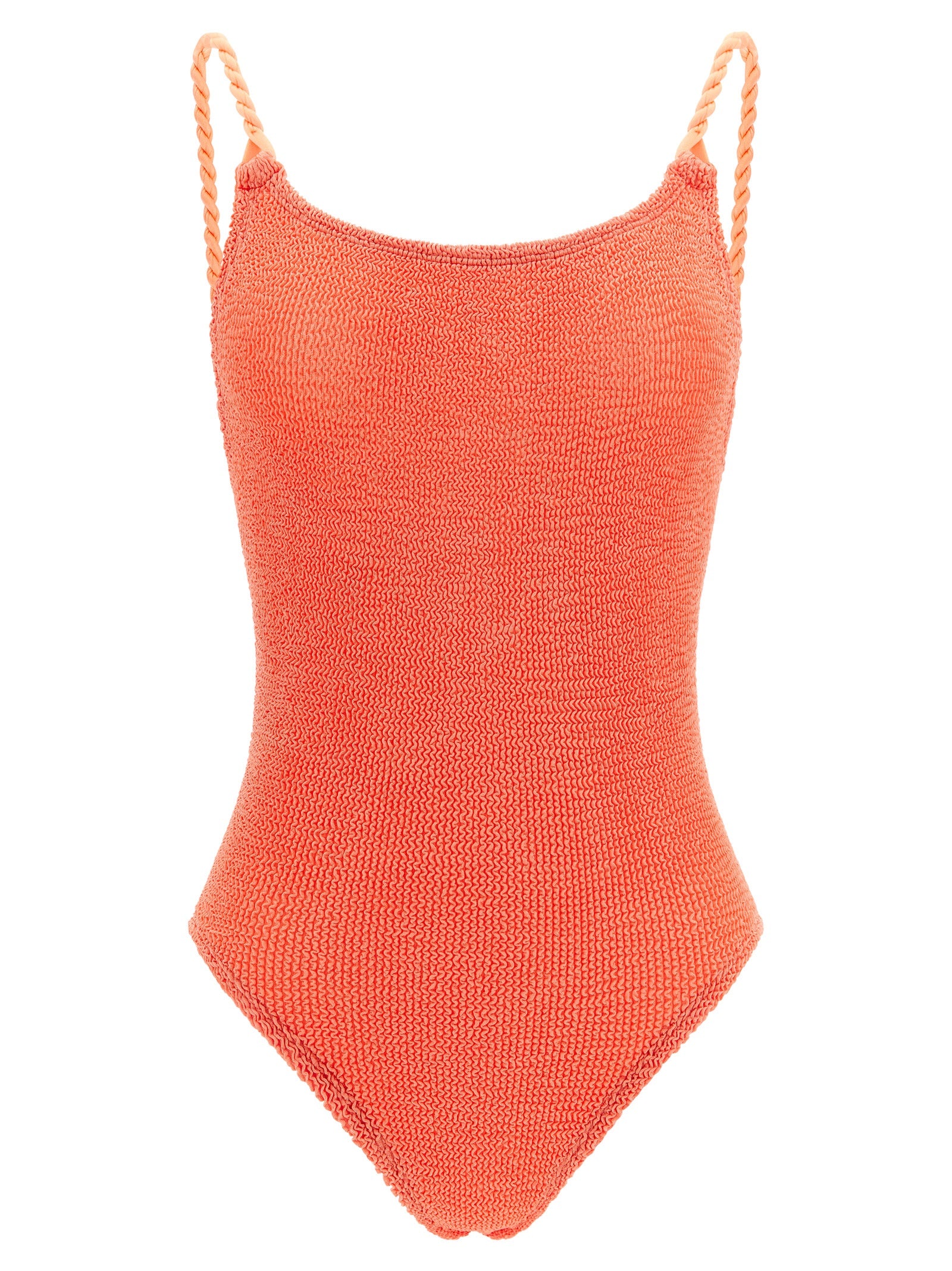 Hunza G Orange Polyamid One-Piece Badeanzug