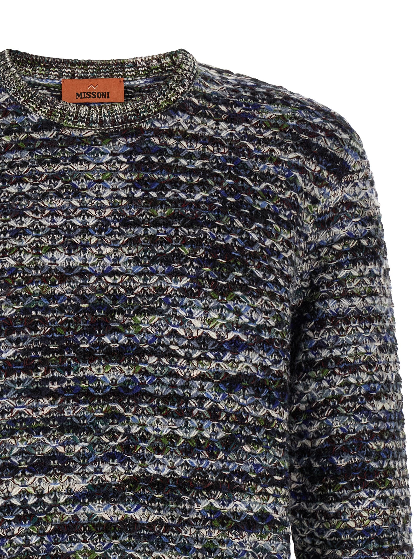 Missoni Mehrfarbige Wollstrickjacke