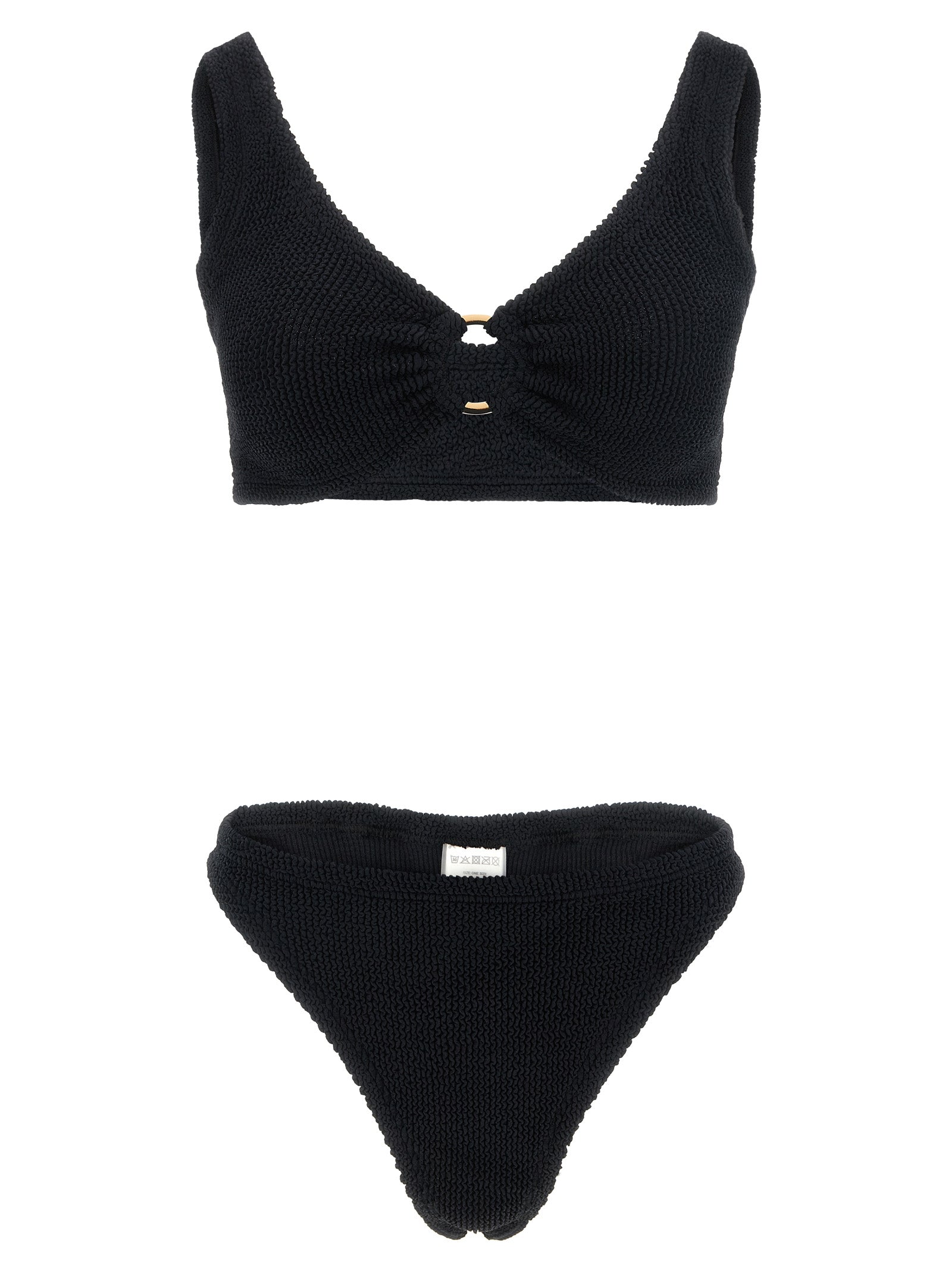 Hunza G Schwarzer Bikini aus Polyamid
