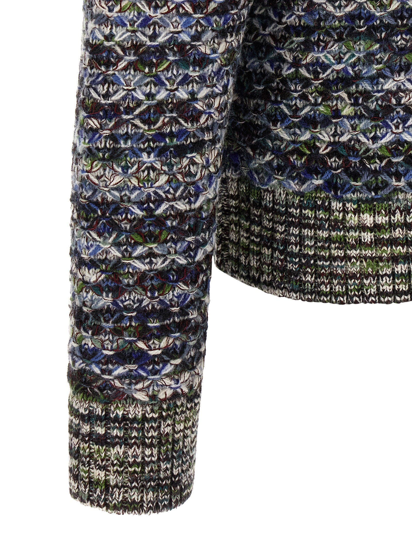 Missoni Mehrfarbige Wollstrickjacke