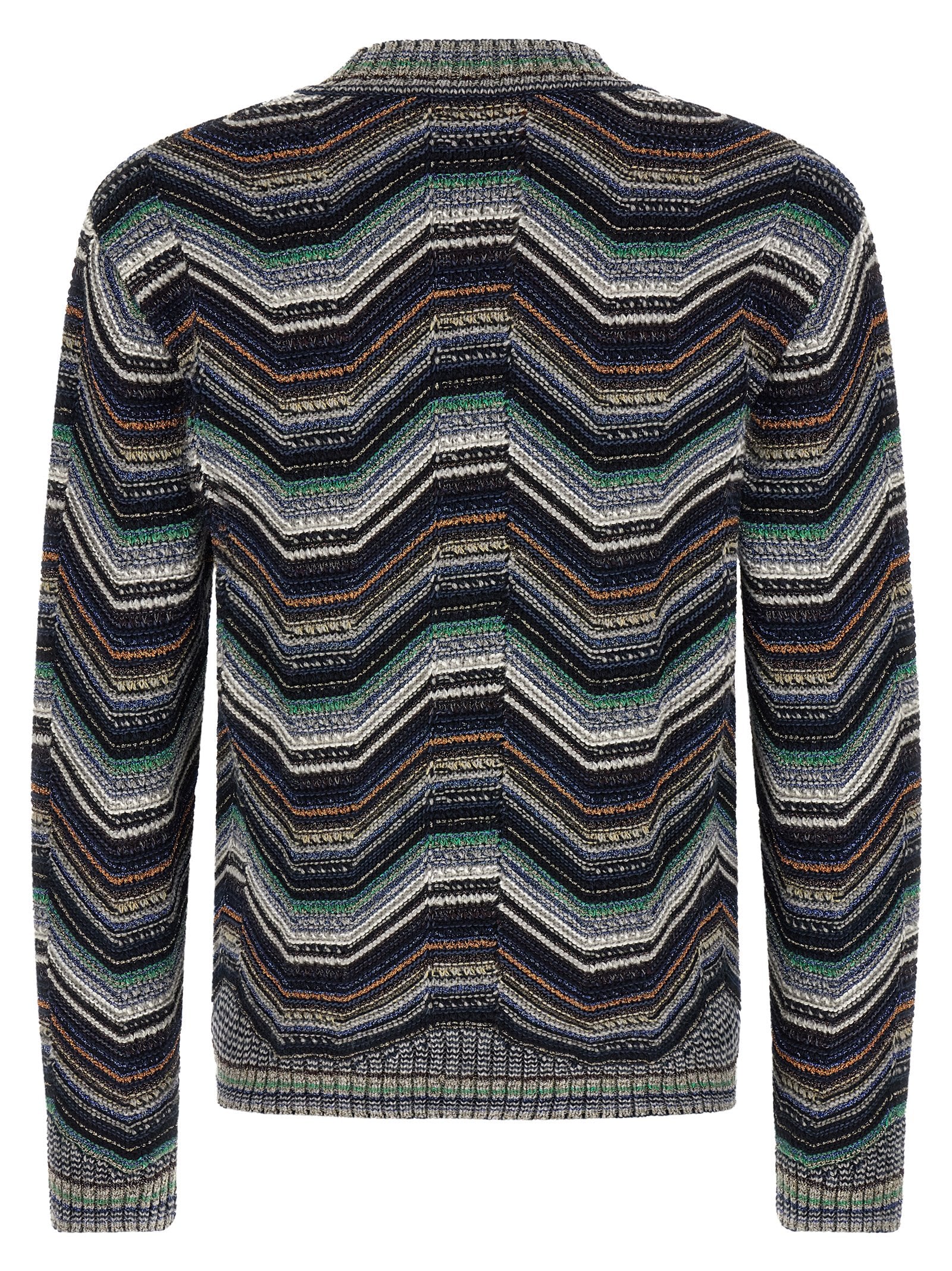 Missoni Mehrfarbige Wollstrickjacke