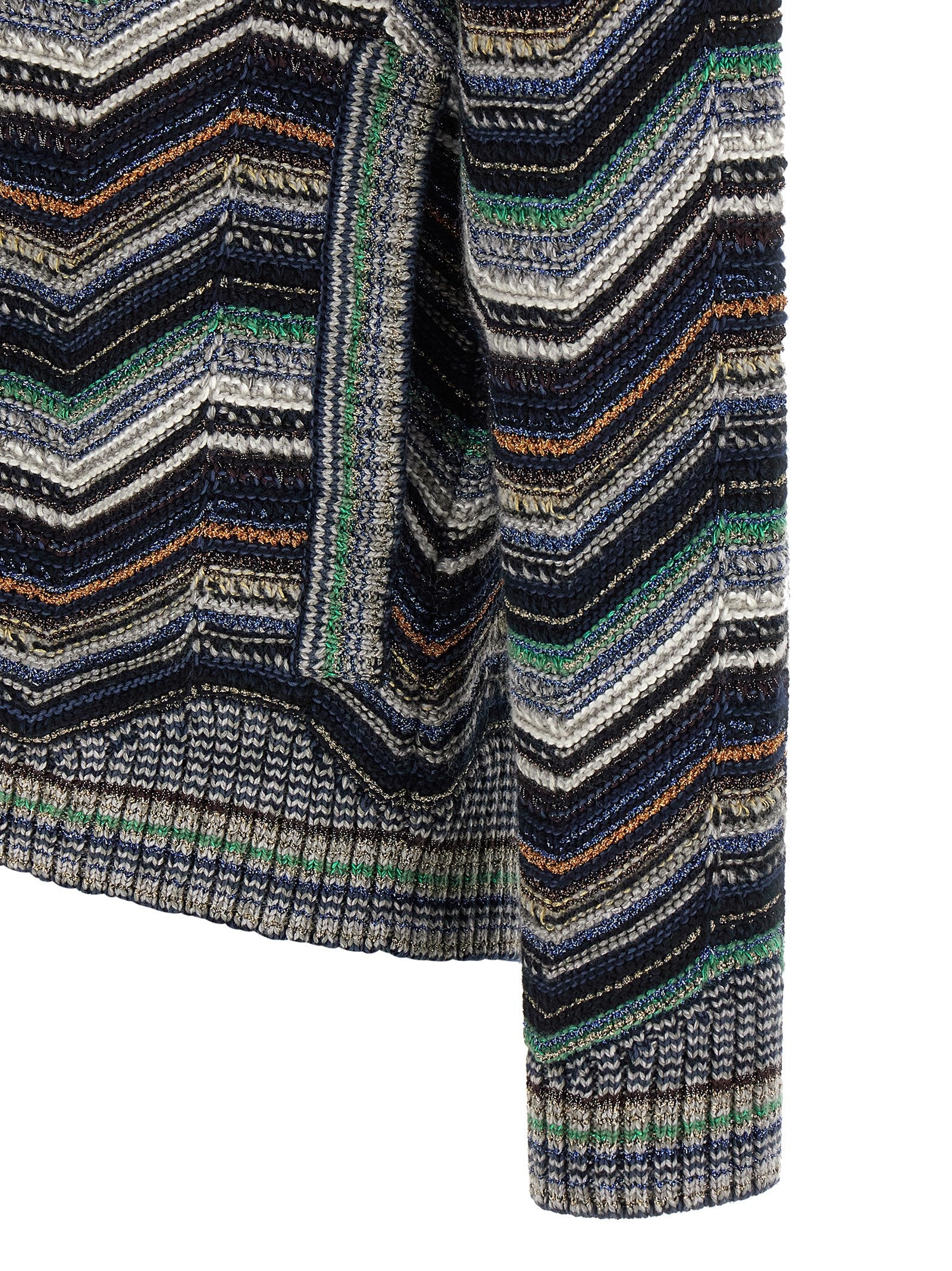 Missoni Mehrfarbige Wollstrickjacke