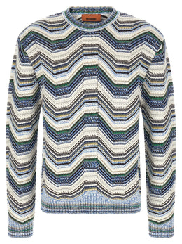 Missoni Mehrfarbige Wollstrickjacke