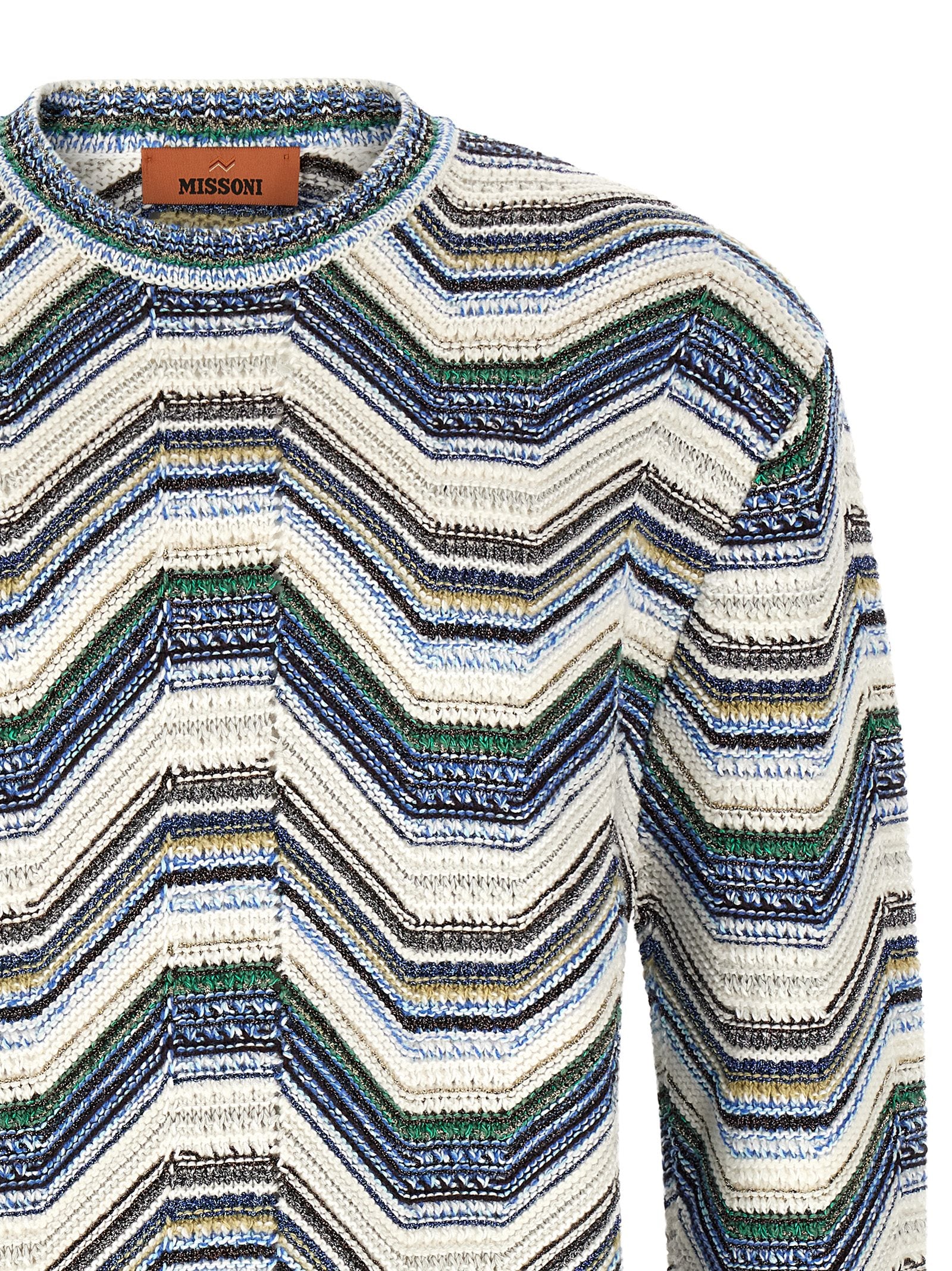Missoni Mehrfarbige Wollstrickjacke