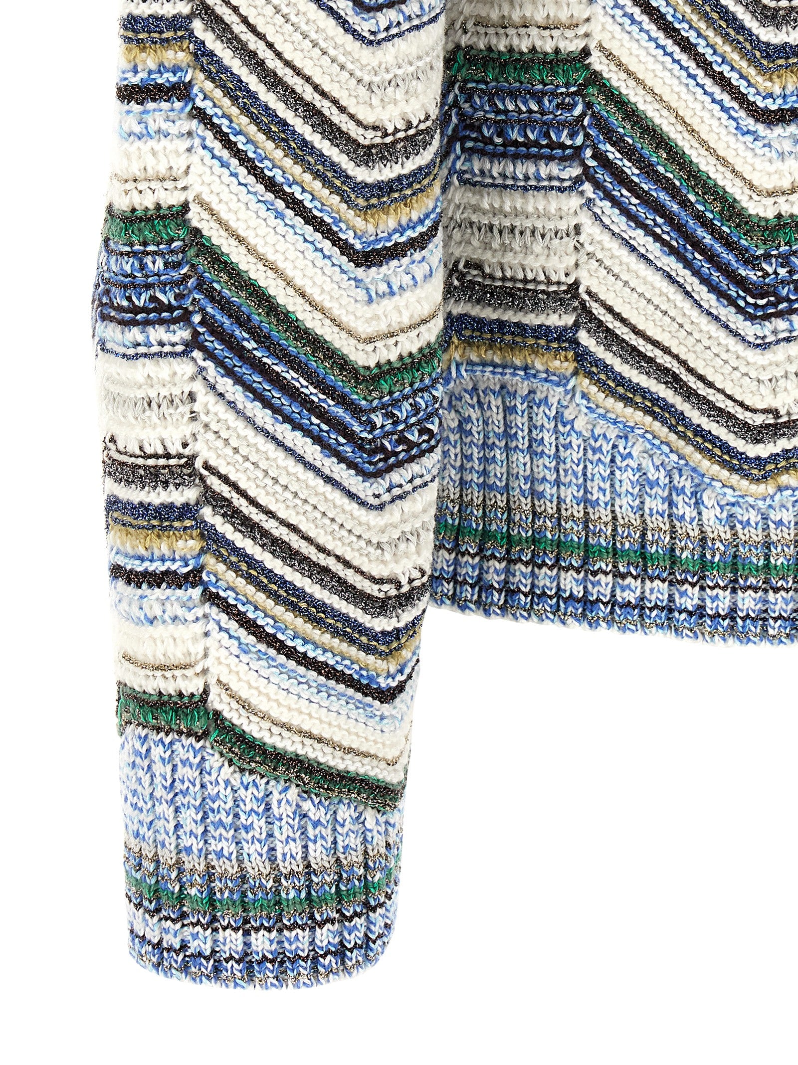 Missoni Mehrfarbige Wollstrickjacke
