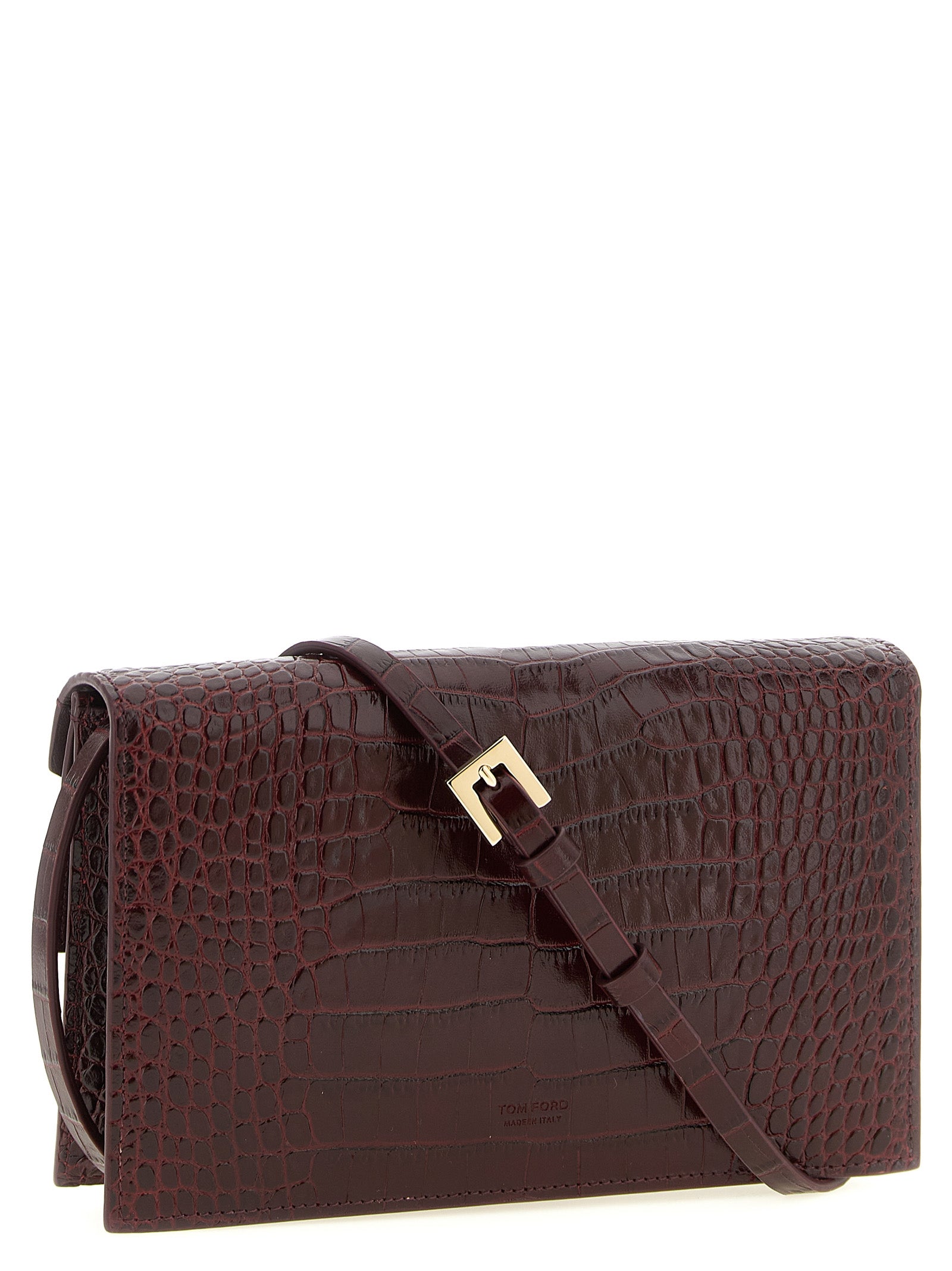 Tom Ford Bordeaux Kalbsleder Clutch