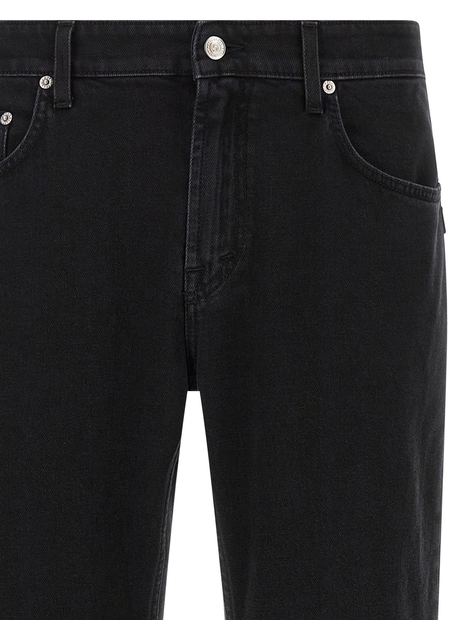Department 5 Schwarze Cropped Jeans aus Baumwolle