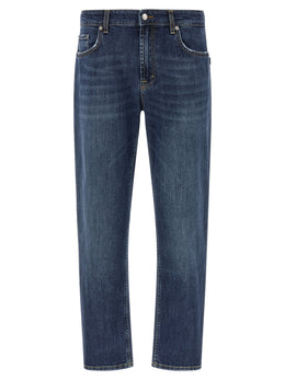 Department 5 Blaue Cropped Jeans aus Baumwolle