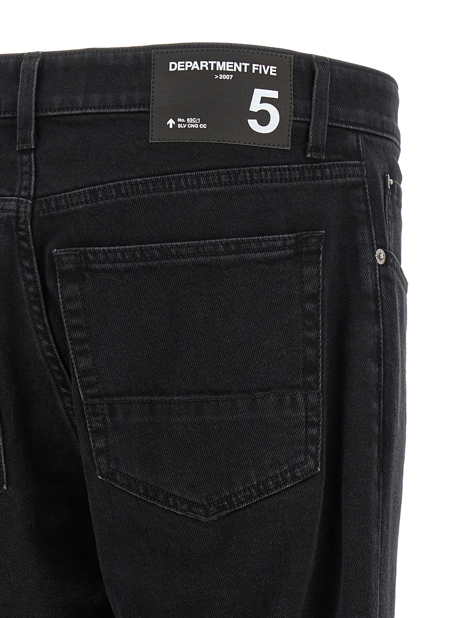 Department 5 Schwarze Cropped Jeans aus Baumwolle