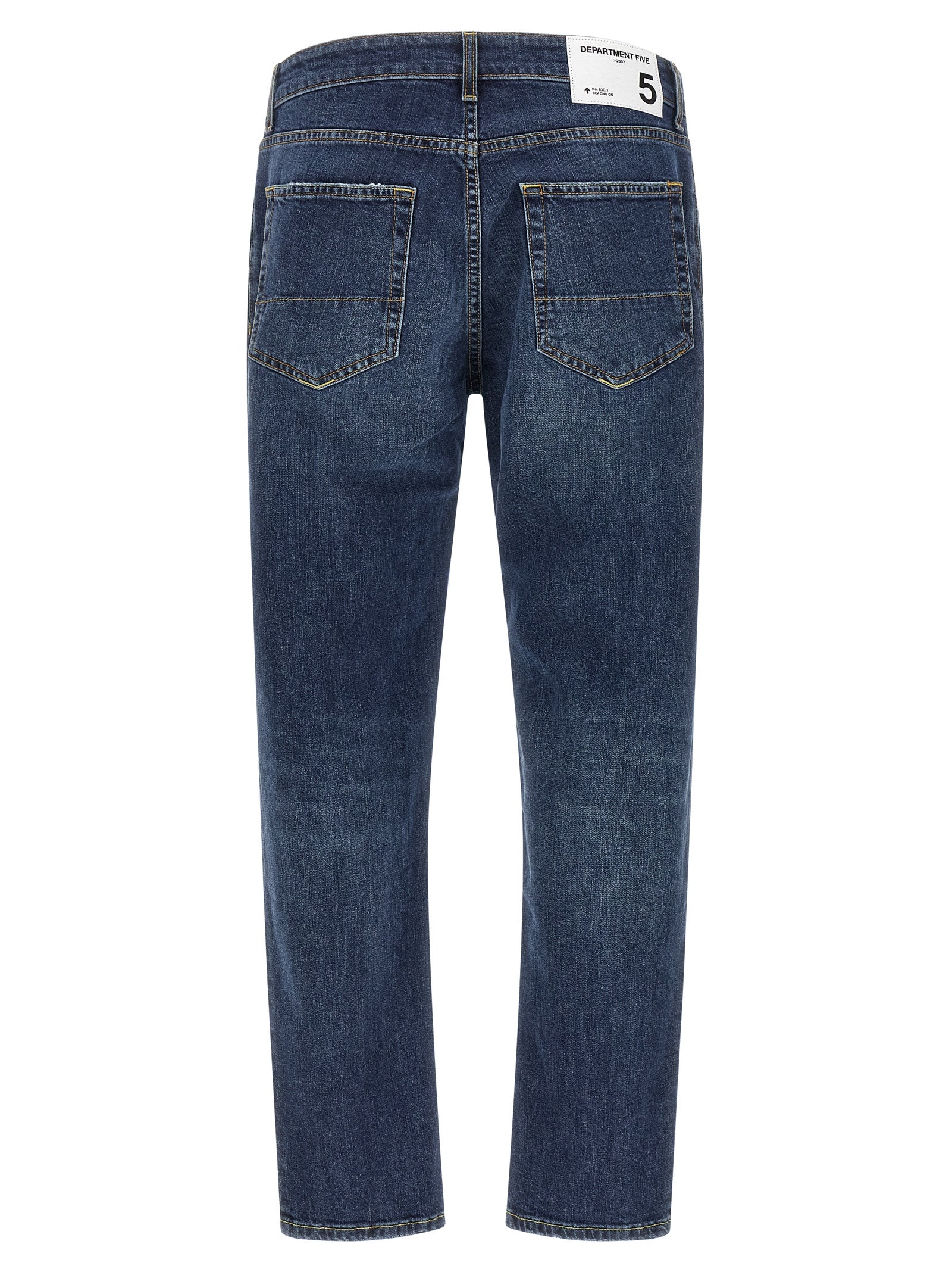 Department 5 Blaue Cropped Jeans aus Baumwolle