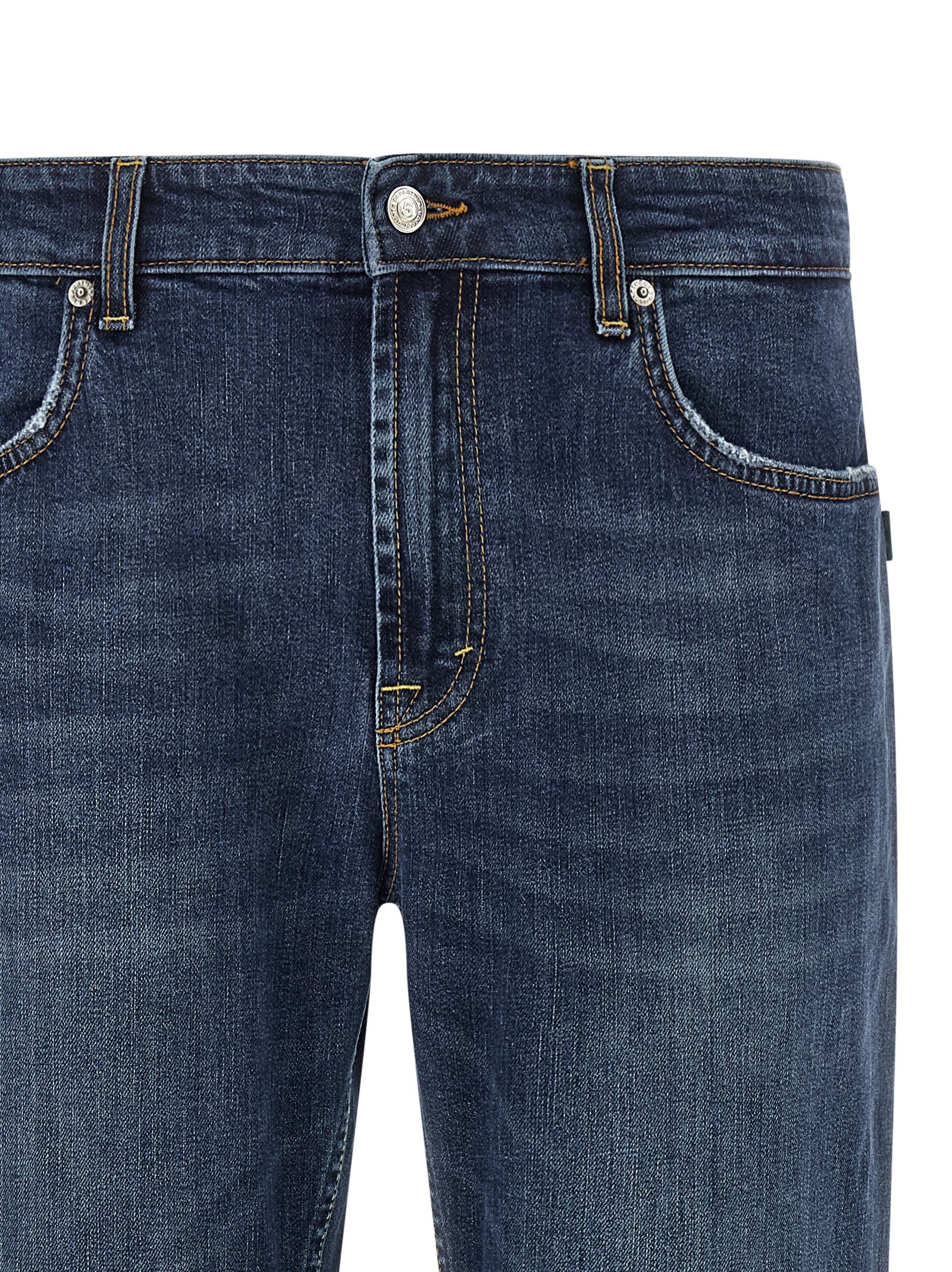 Department 5 Blaue Cropped Jeans aus Baumwolle