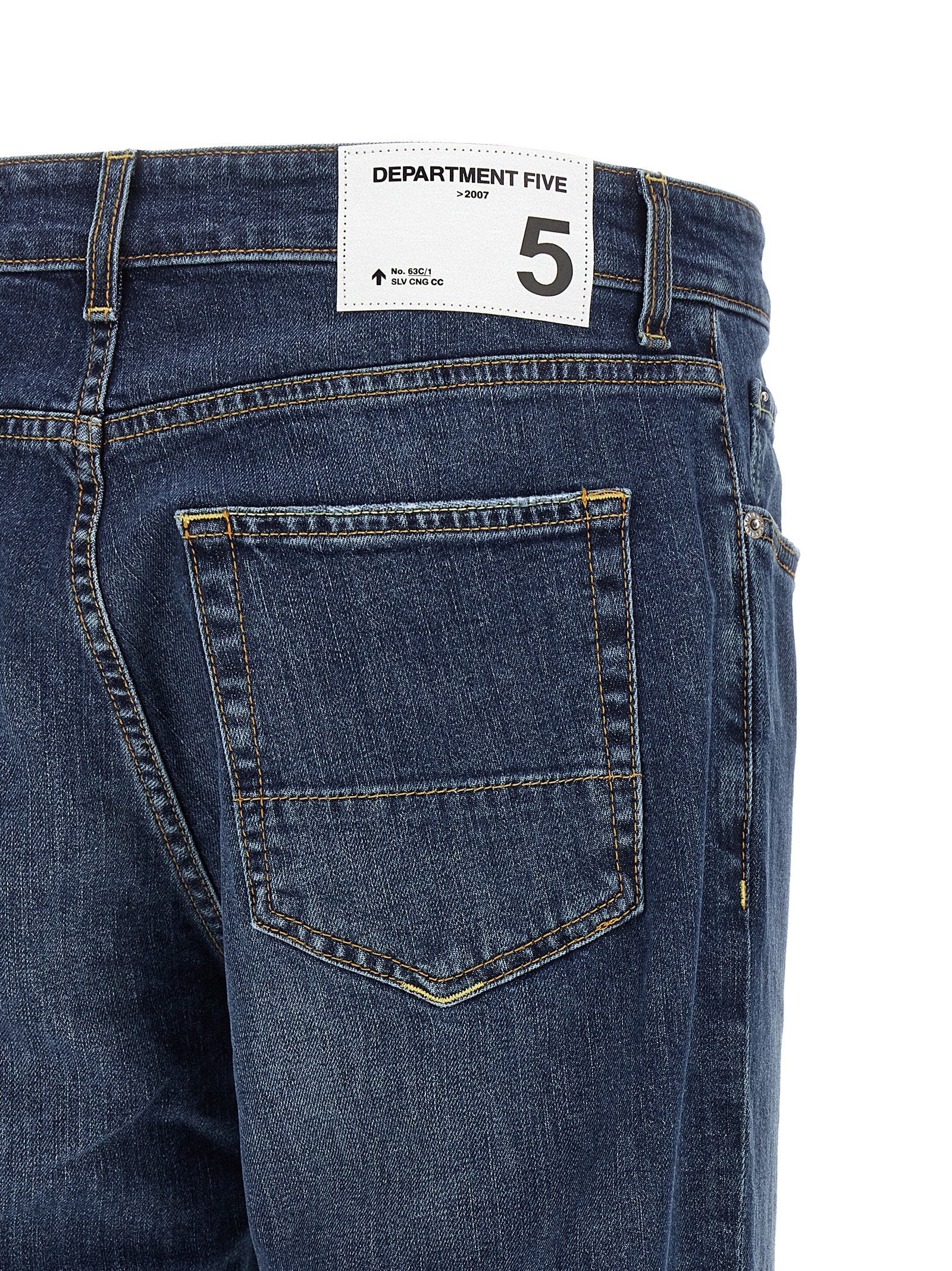 Department 5 Blaue Cropped Jeans aus Baumwolle