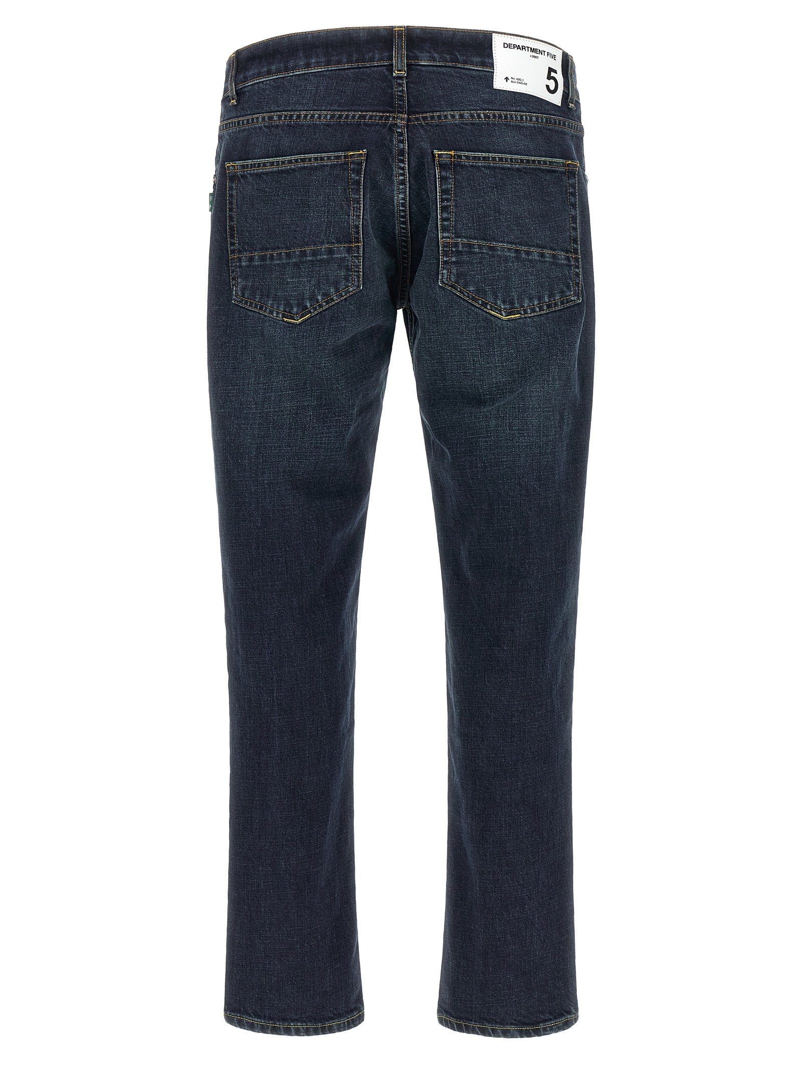 Department 5 Blaue Cropped Jeans aus Baumwolle