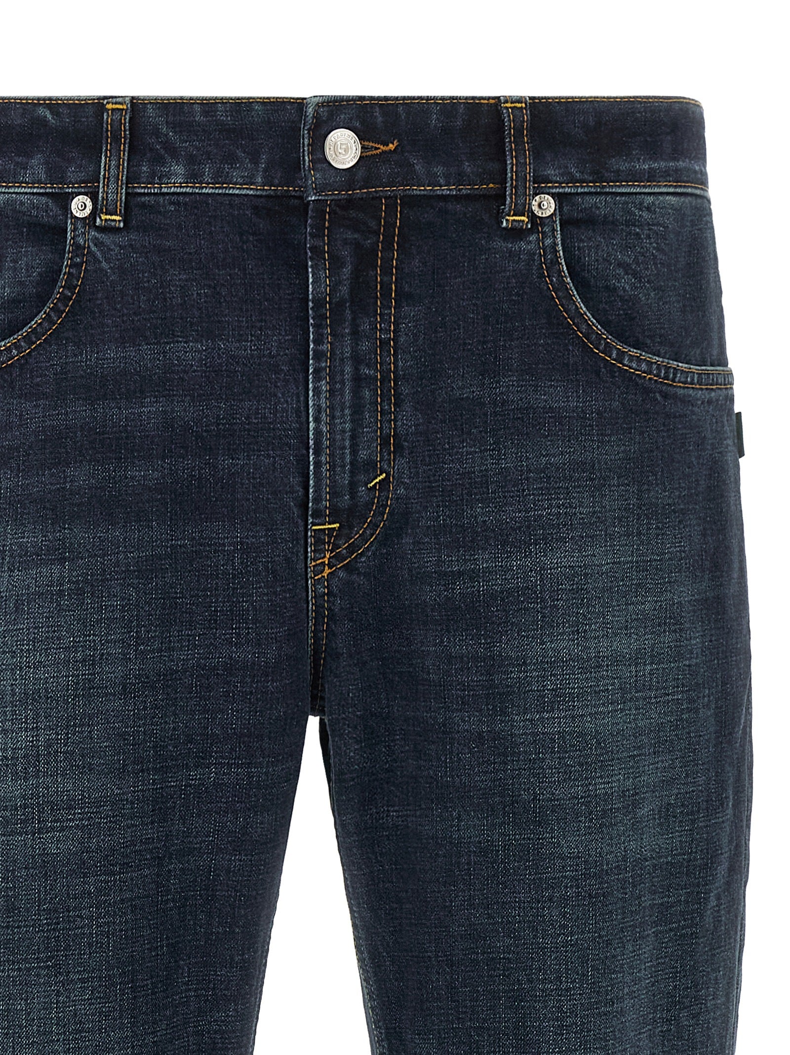 Department 5 Blaue Cropped Jeans aus Baumwolle