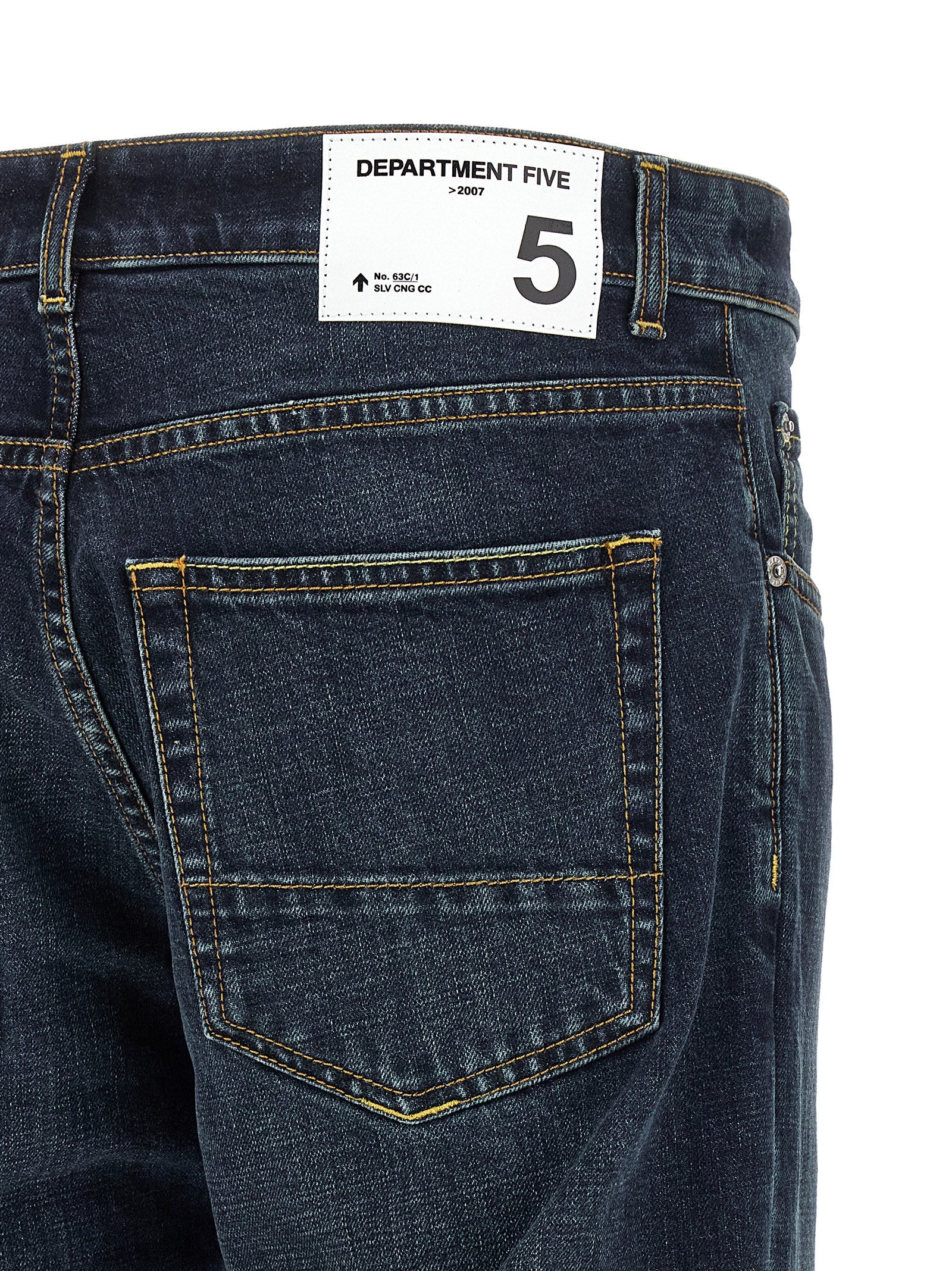 Department 5 Blaue Cropped Jeans aus Baumwolle