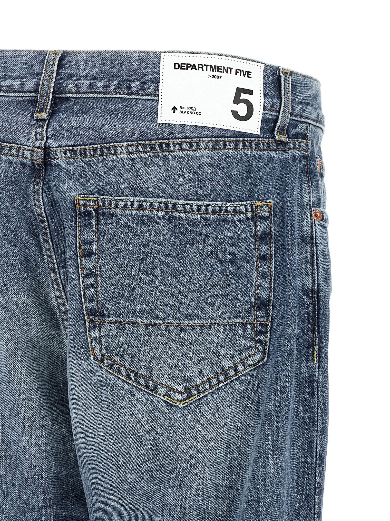 Department 5 Blaue Jeans aus Baumwolle, Tapered Fit