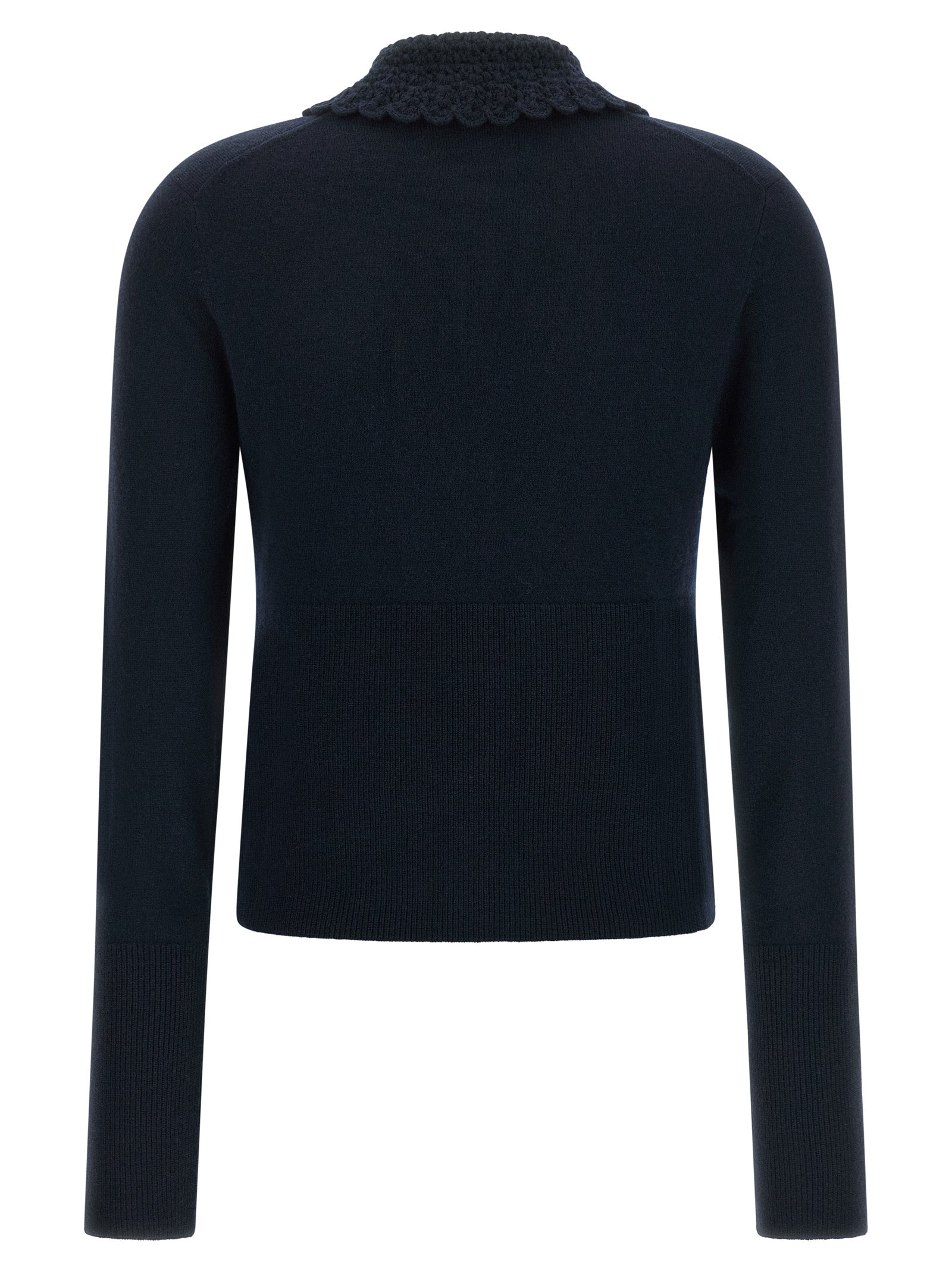 Chloé Blauer Wollcardigan