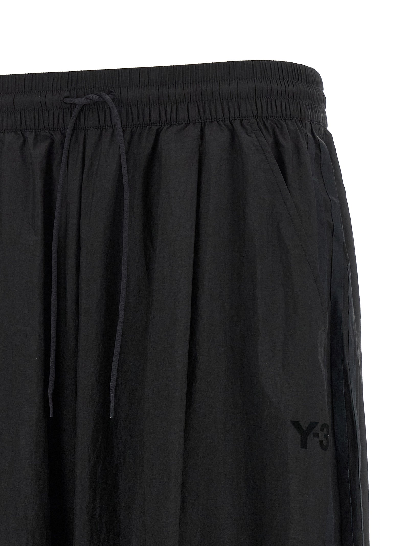 Y-3 Schwarze Polyamid-Sporthose