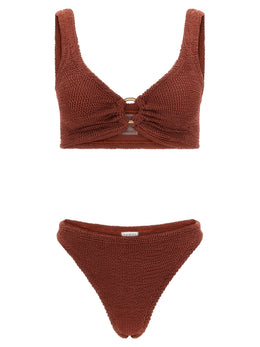Hunza G Brauner Bikini aus Polyamid