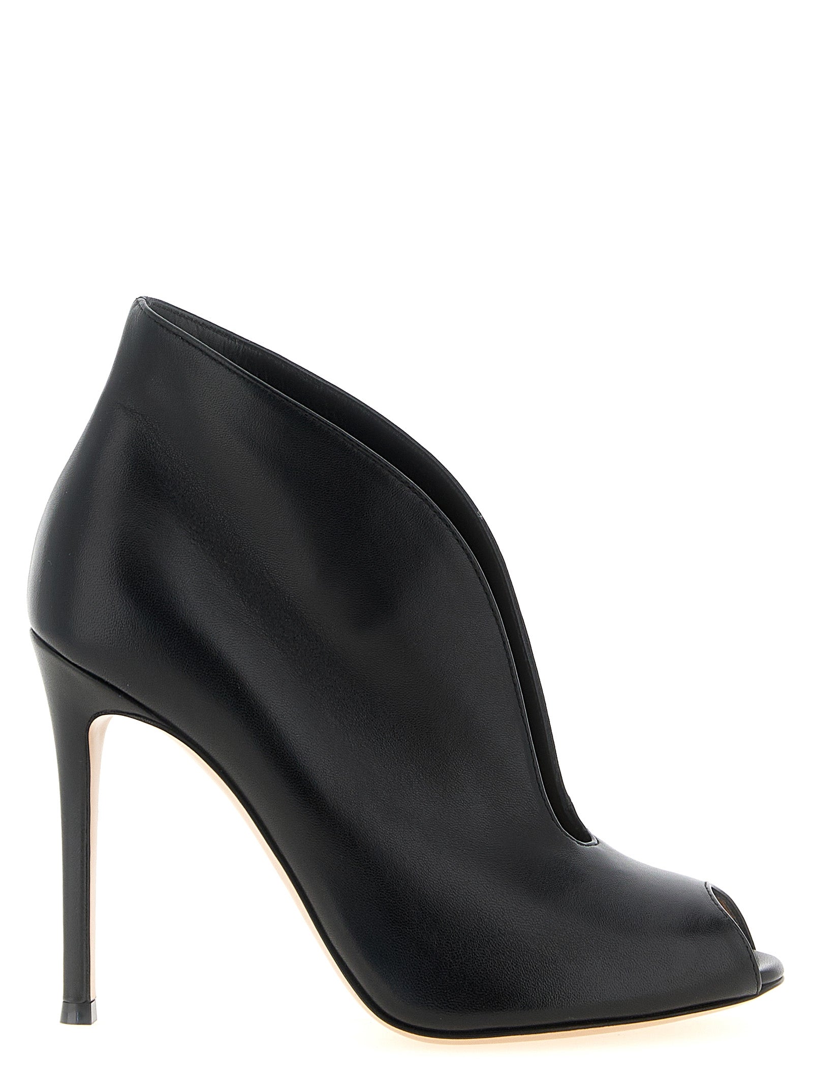 Gianvito Rossi Schwarze Stiefeletten aus Lammleder