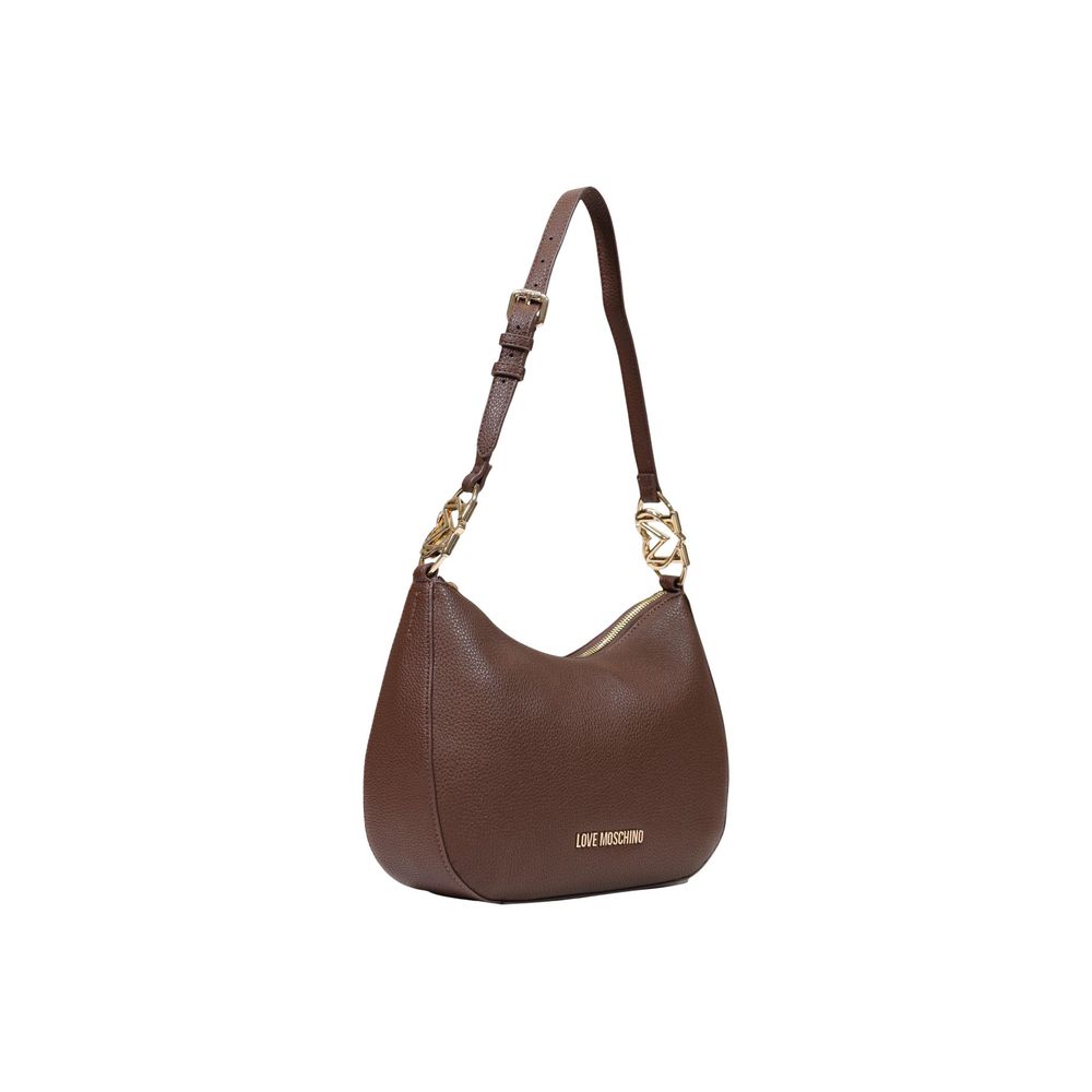 Love Moschino Braune Handtasche aus Polyethylen