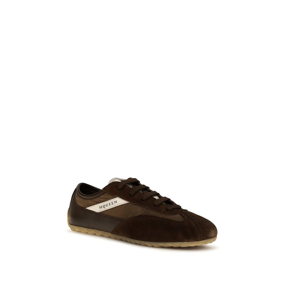 Alexander McQueen Braune Wildleder-Sneaker