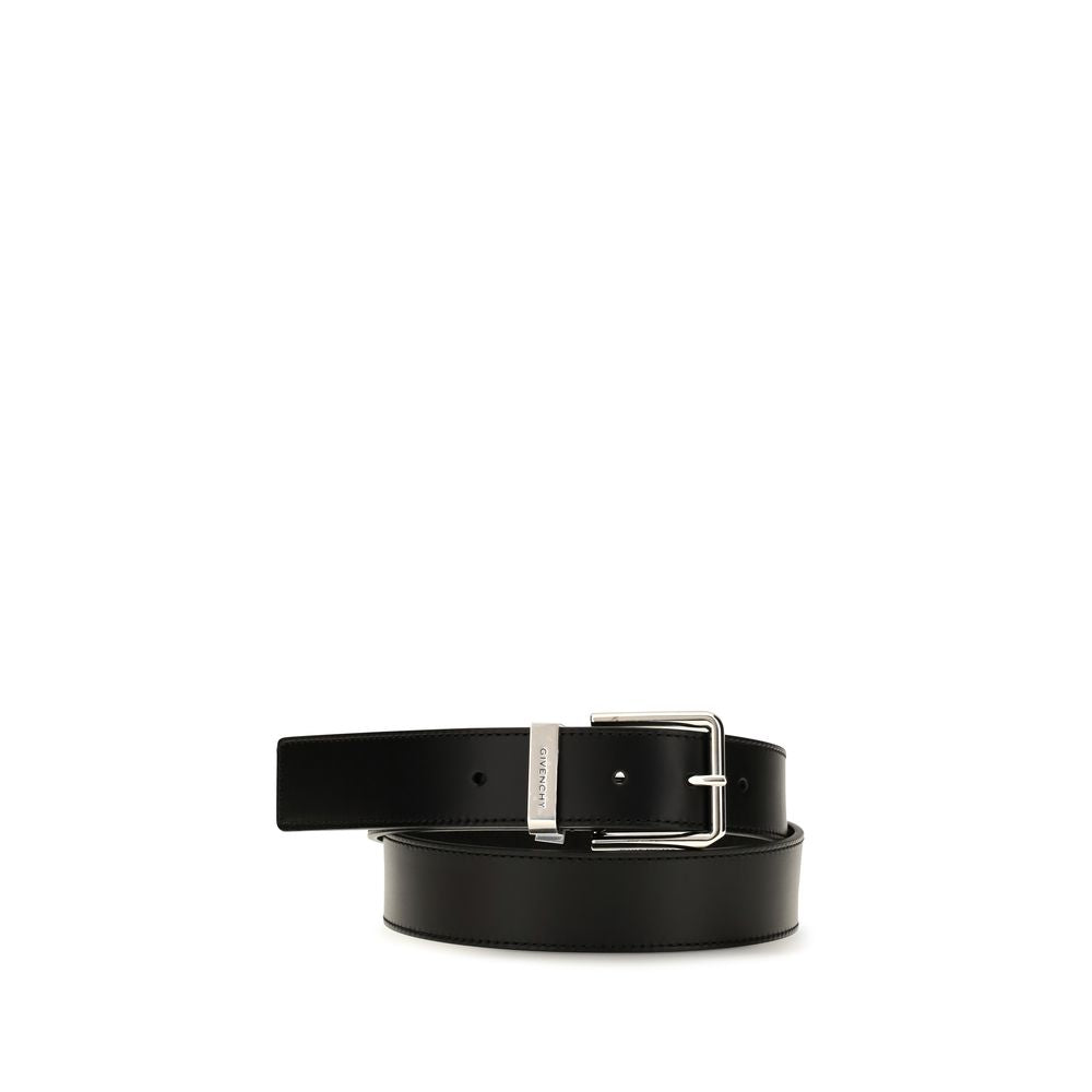 Givenchy Schwarzer Kalbsleder Bos Taurus Regular Gürtel