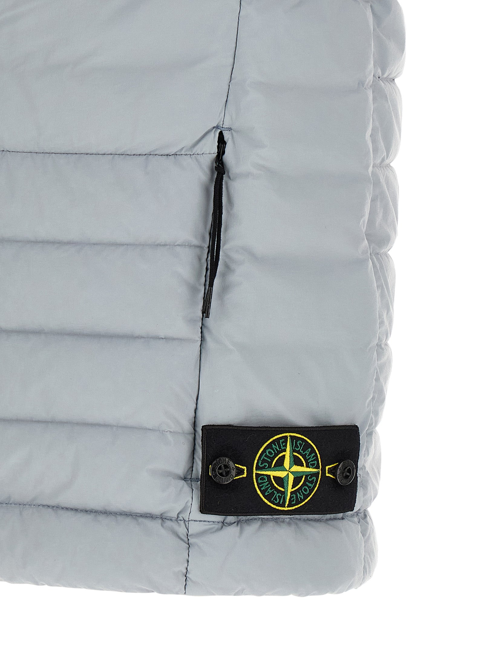 Stone Island Graue ärmellose Jacke aus Polyamid