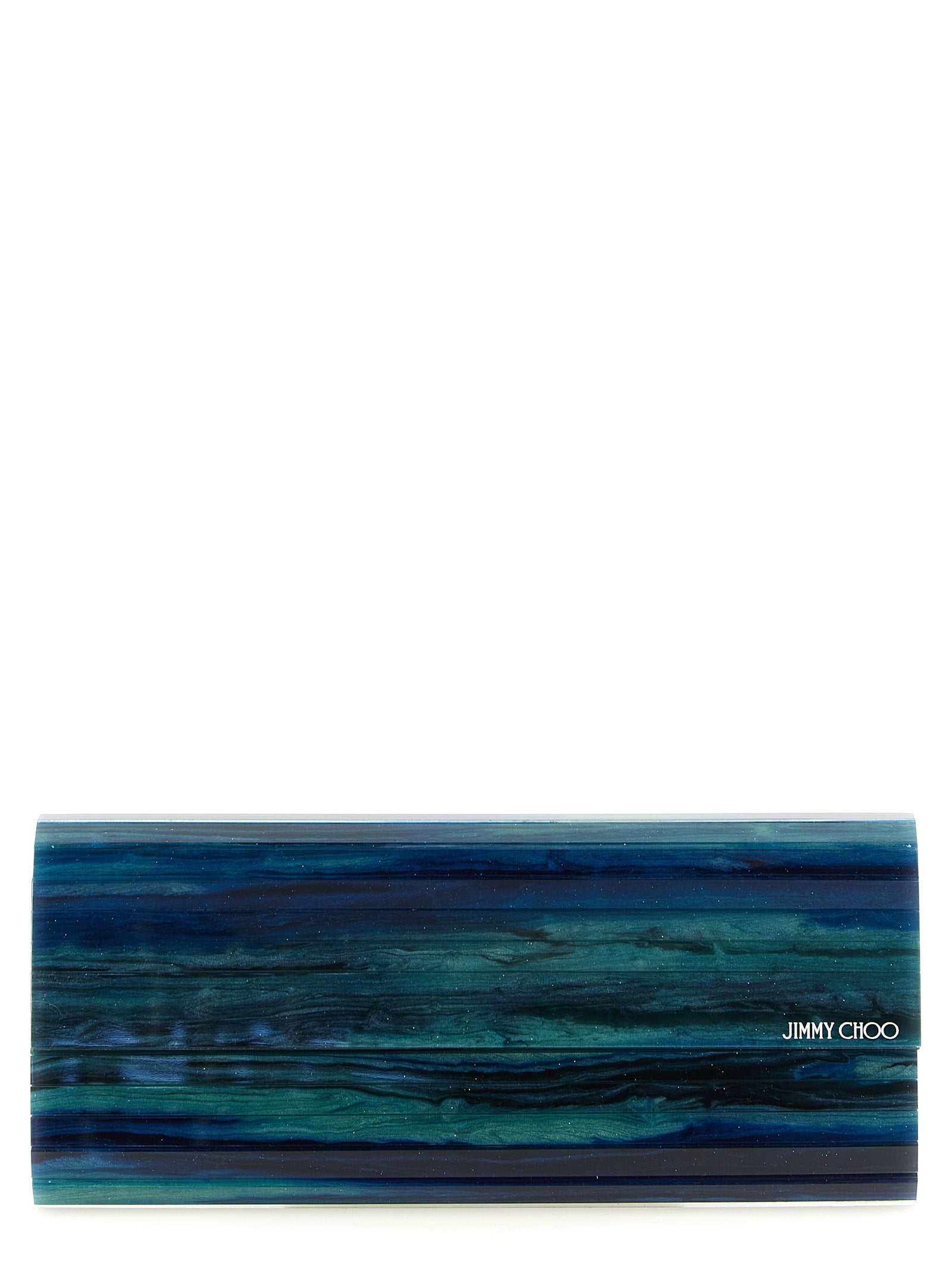 Jimmy Choo Zweifarbige Clutch aus Polyester