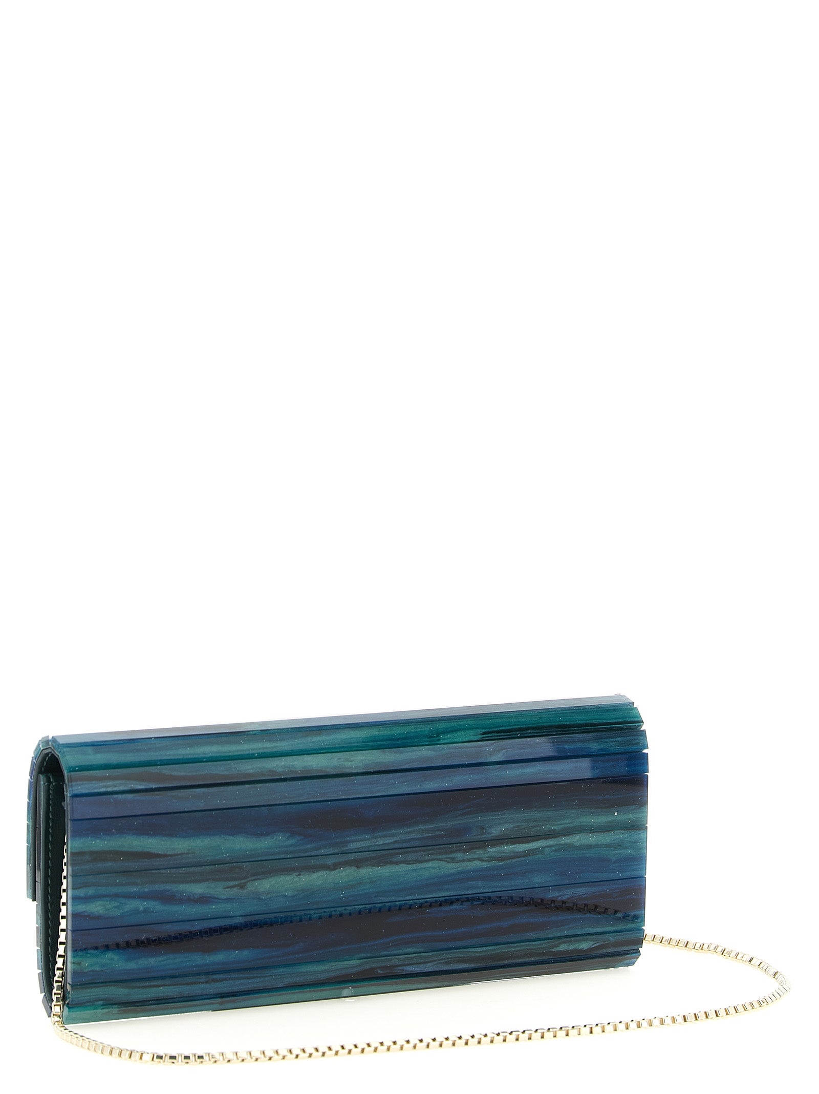 Jimmy Choo Zweifarbige Clutch aus Polyester