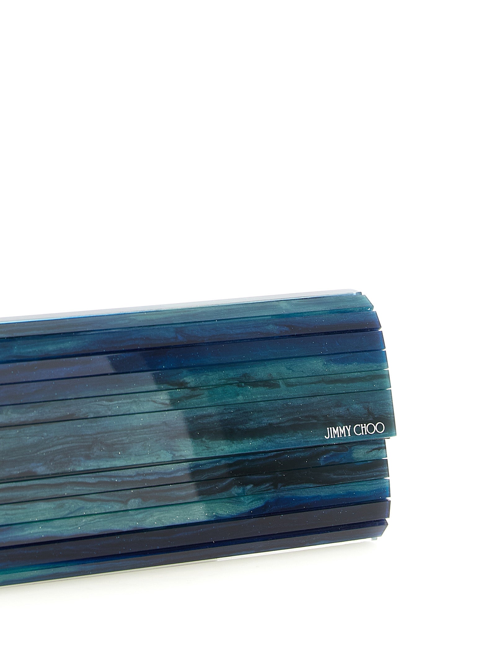 Jimmy Choo Zweifarbige Clutch aus Polyester